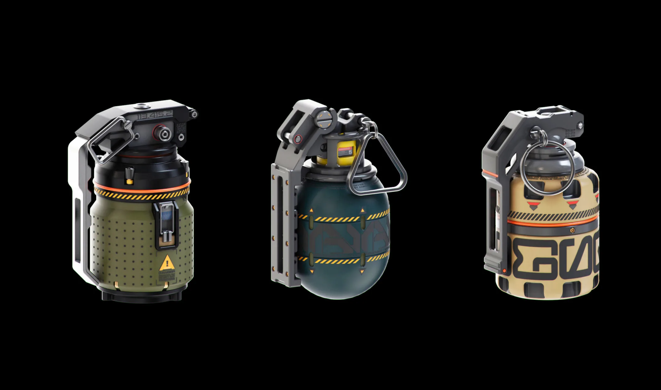 Sci-Fi Grenades Set Kitbash