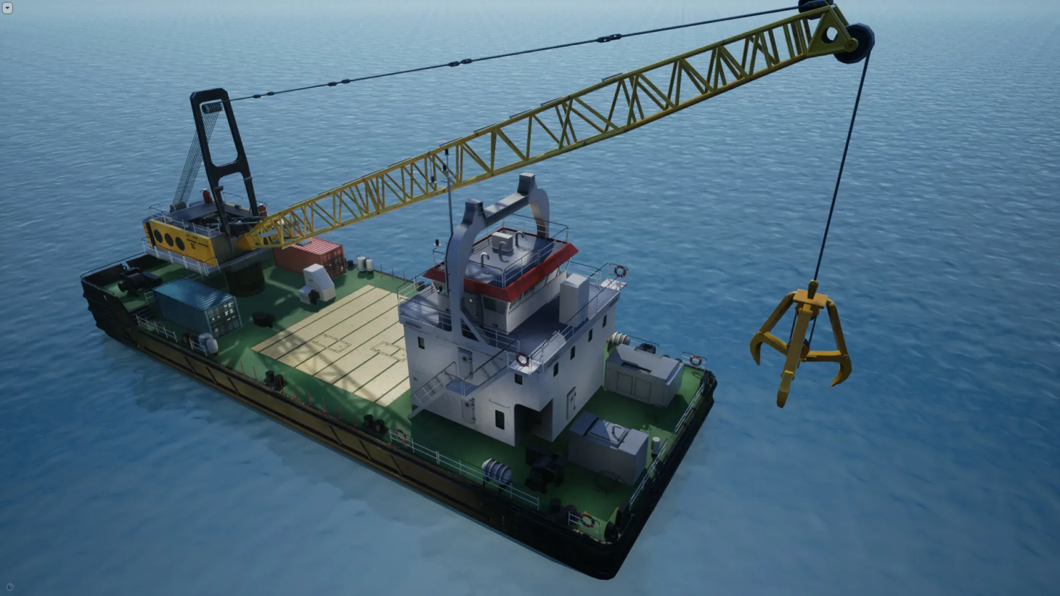 Crane Barge - game model