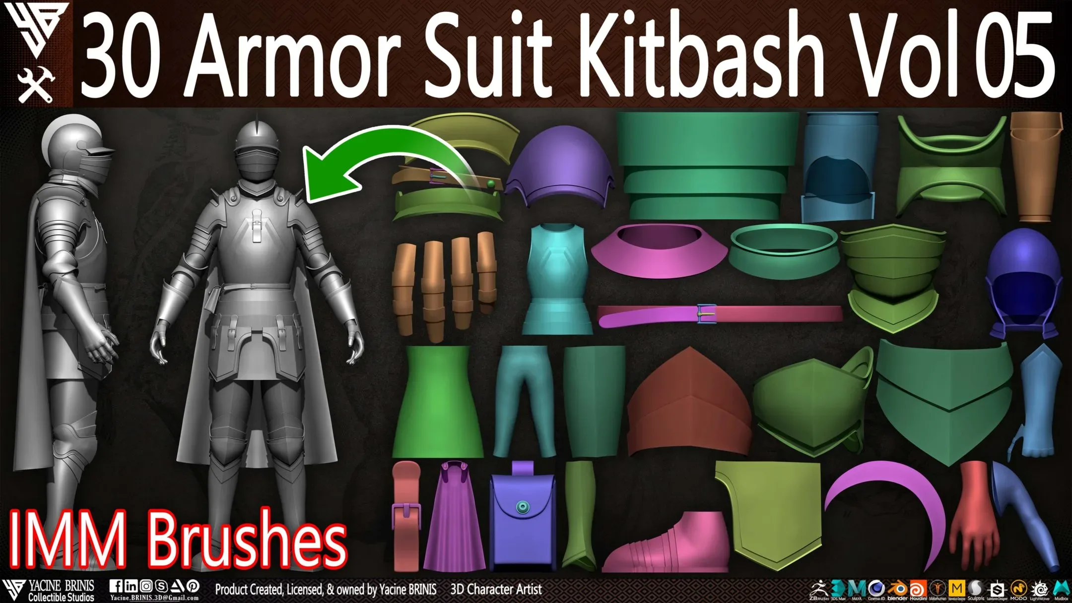 30 Armor Suit Kitbash Vol 05