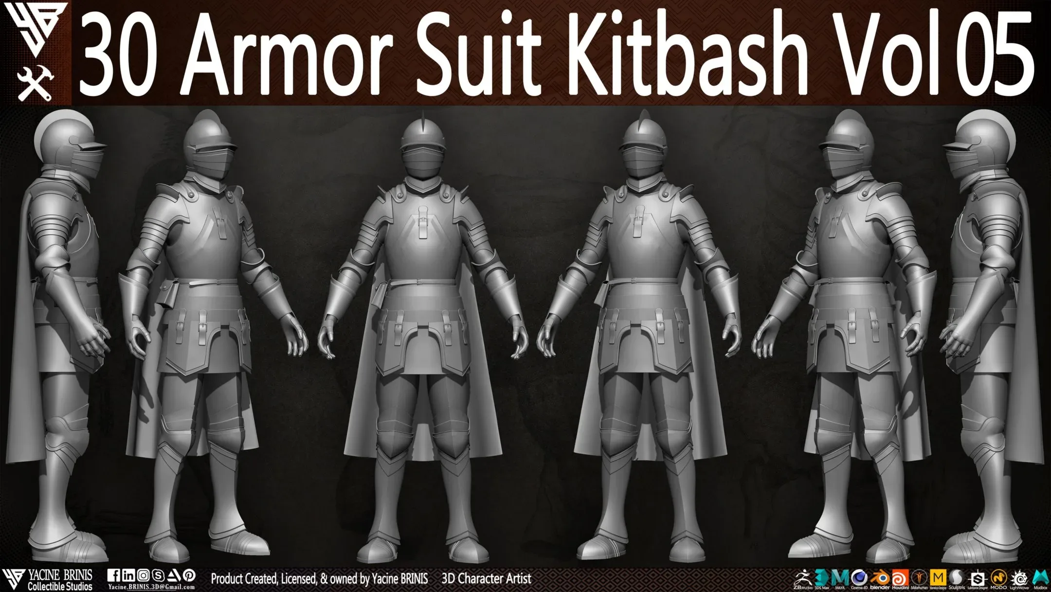 30 Armor Suit Kitbash Vol 05