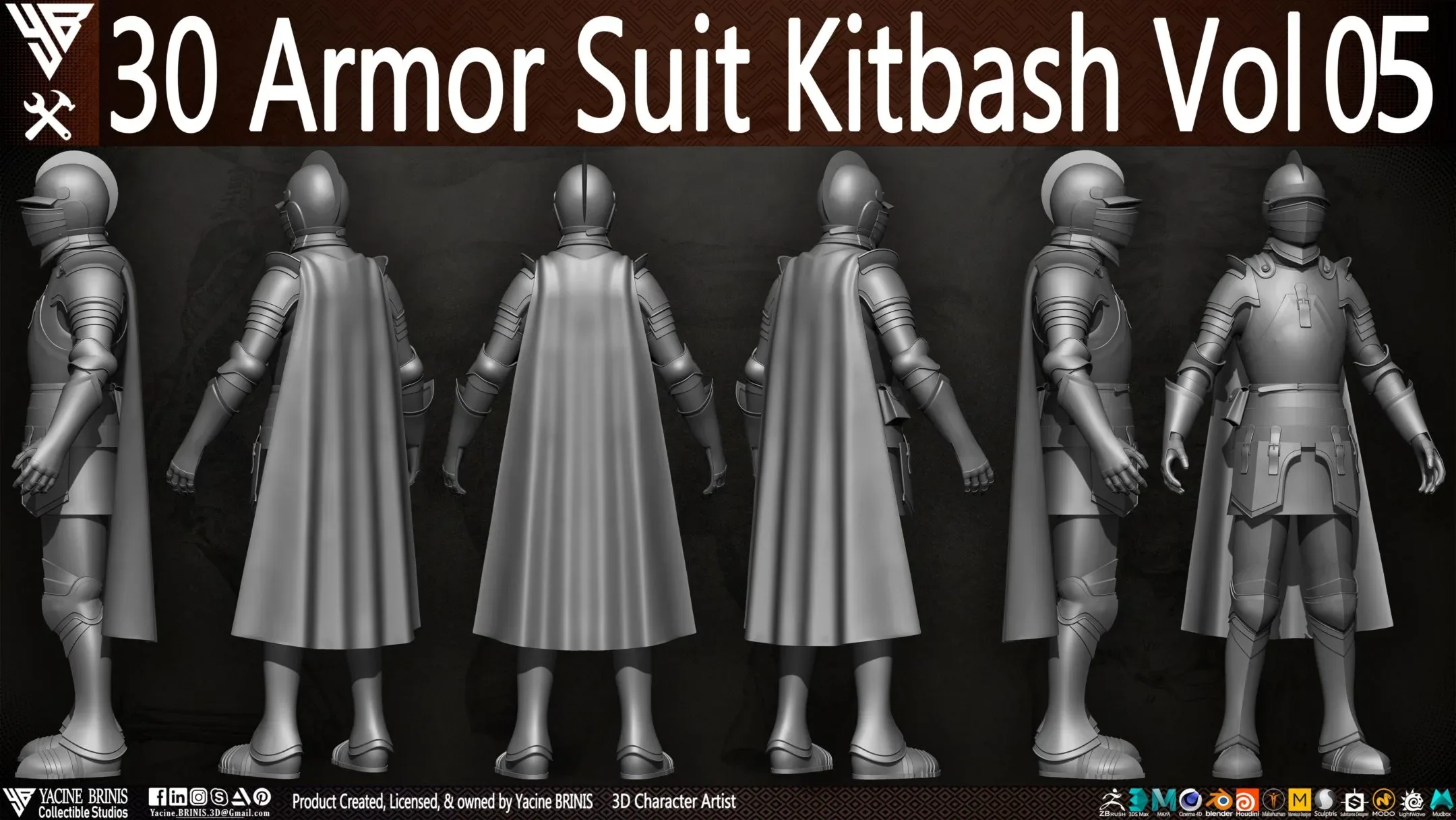 30 Armor Suit Kitbash Vol 05