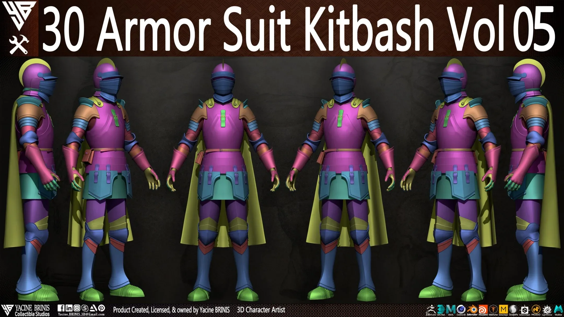 30 Armor Suit Kitbash Vol 05