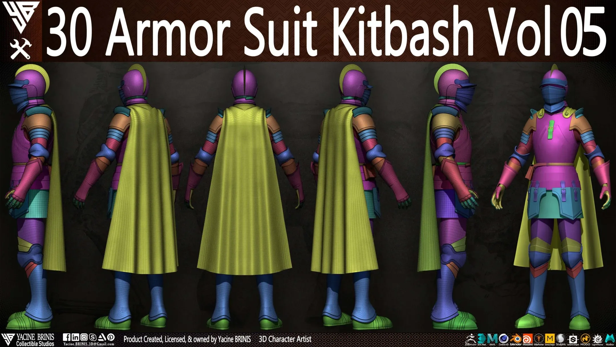 30 Armor Suit Kitbash Vol 05