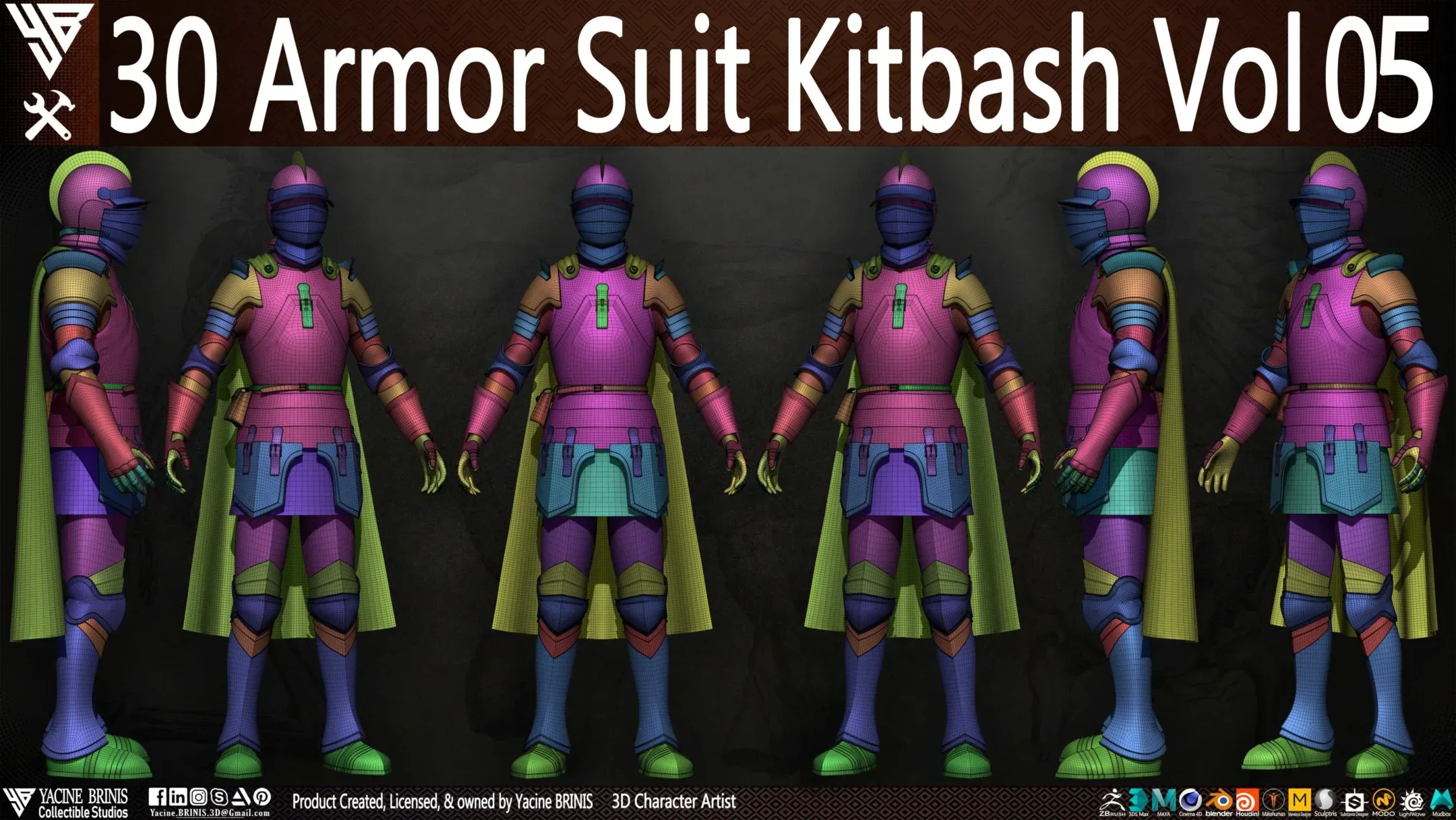 30 Armor Suit Kitbash Vol 05