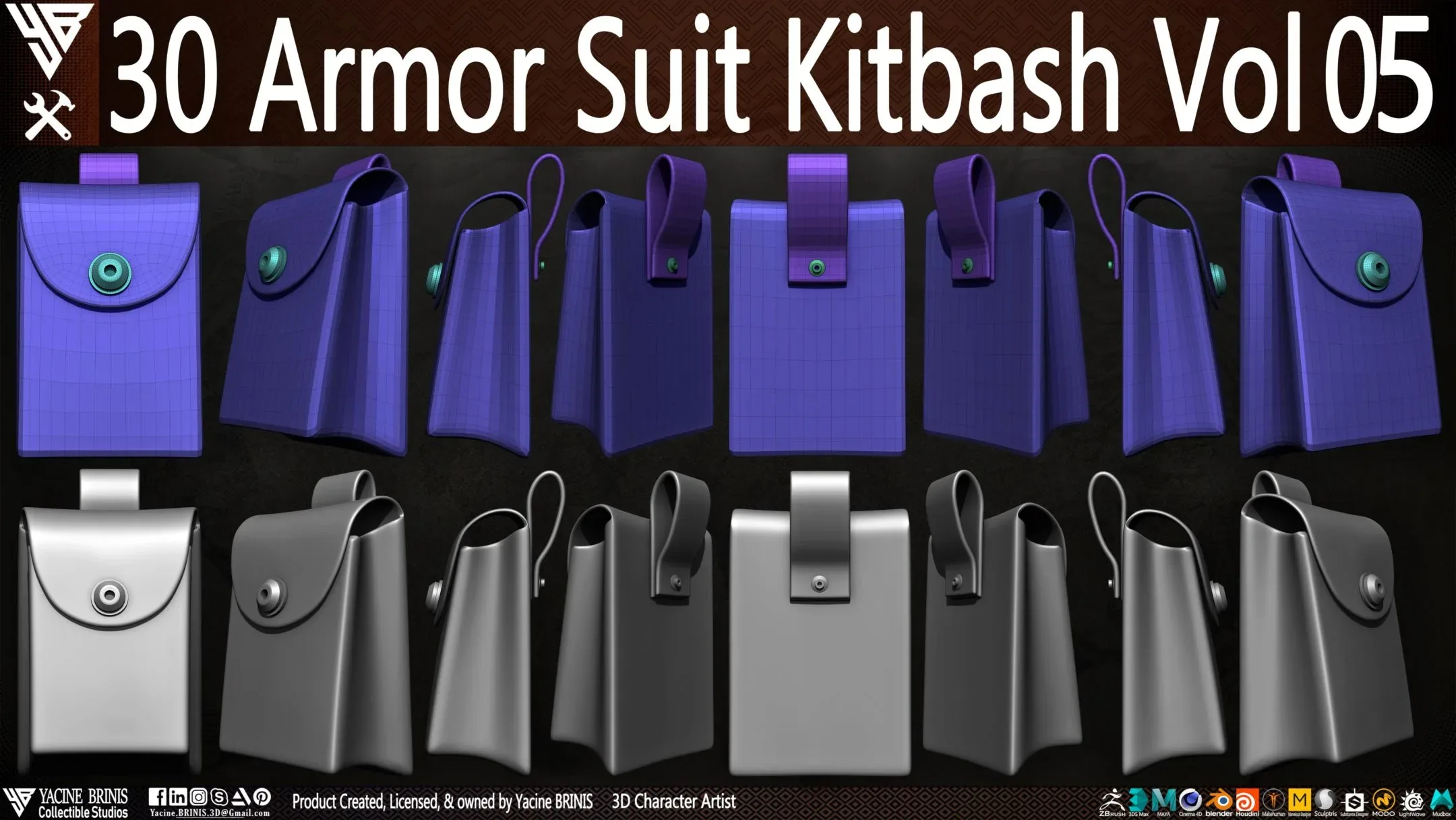 30 Armor Suit Kitbash Vol 05