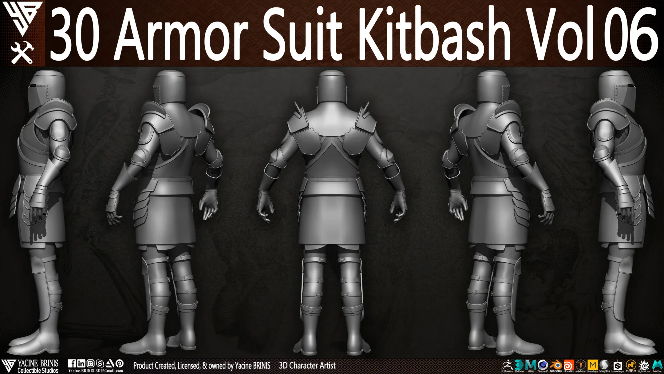 30 Armor Suit Kitbash Vol 06