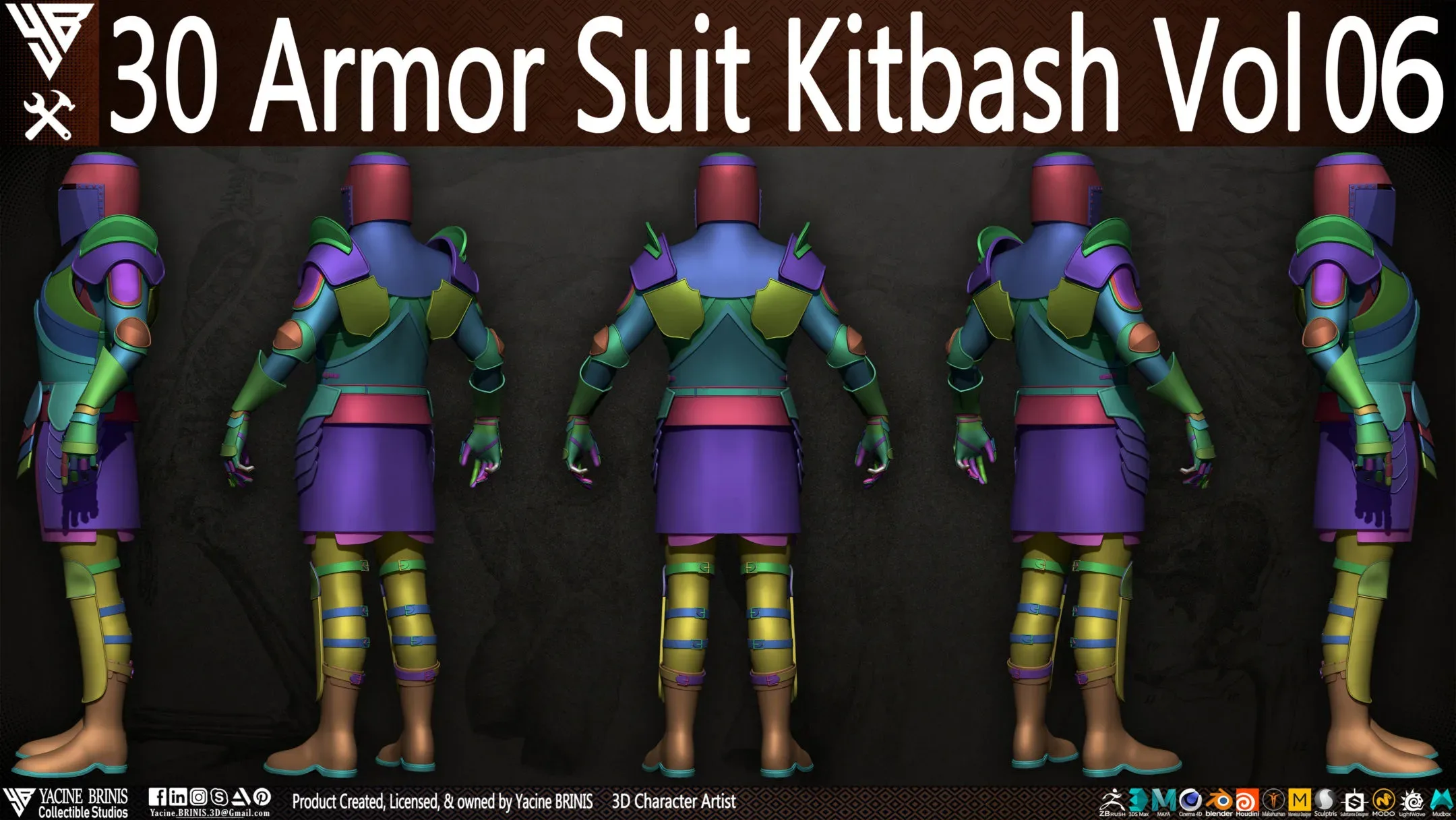 30 Armor Suit Kitbash Vol 06