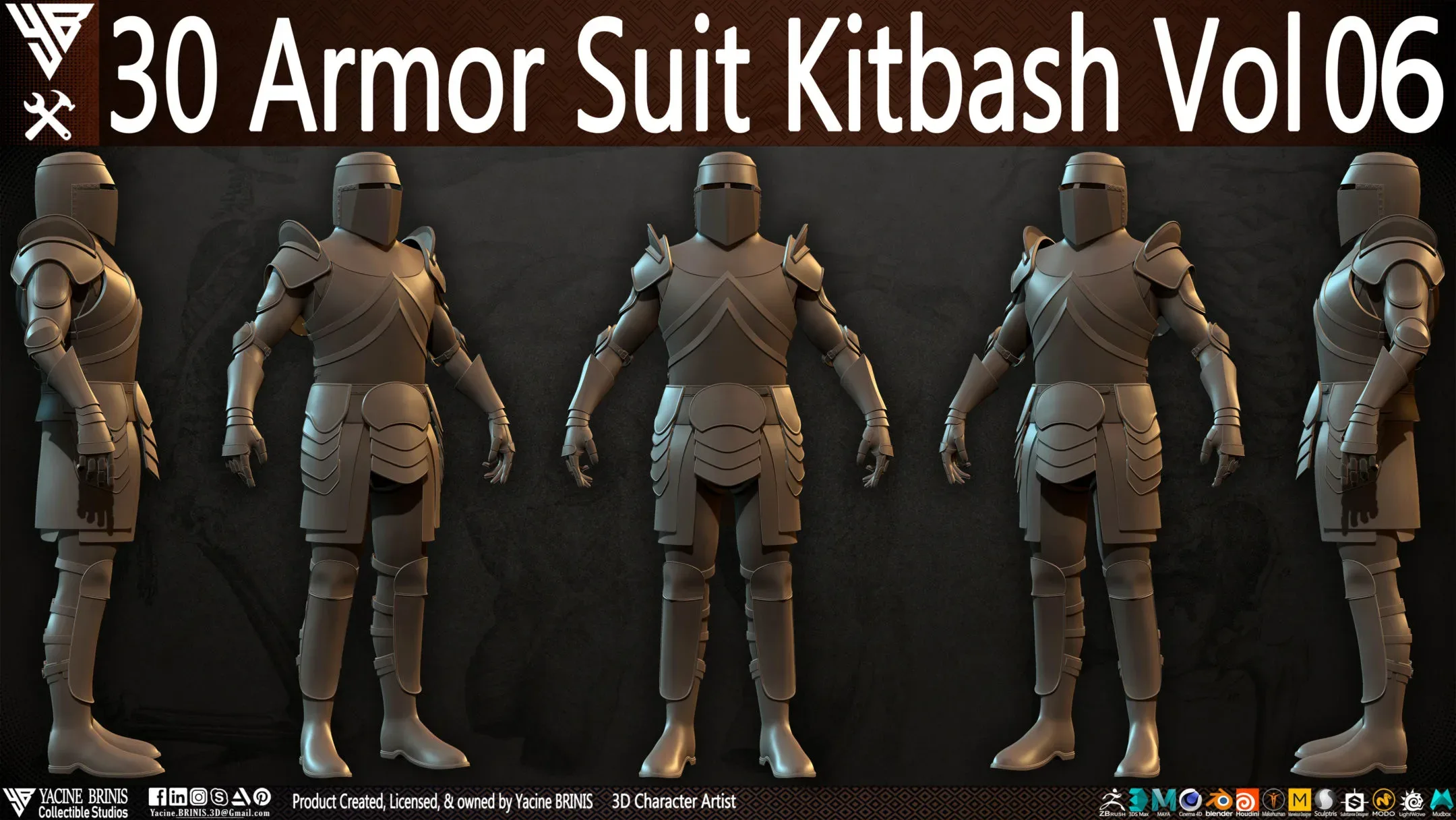 30 Armor Suit Kitbash Vol 06