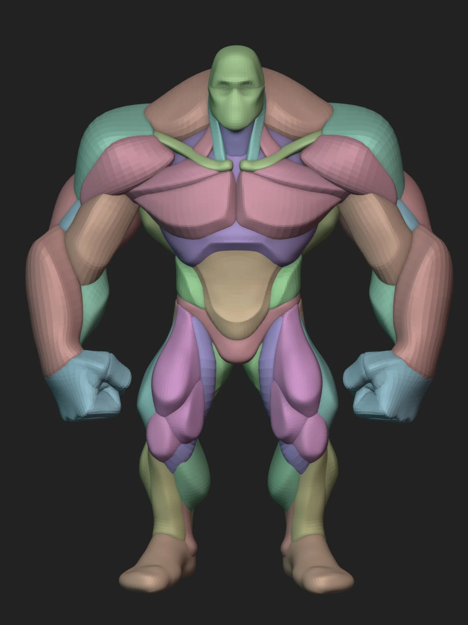 Stylized Super Anatomy Blockout