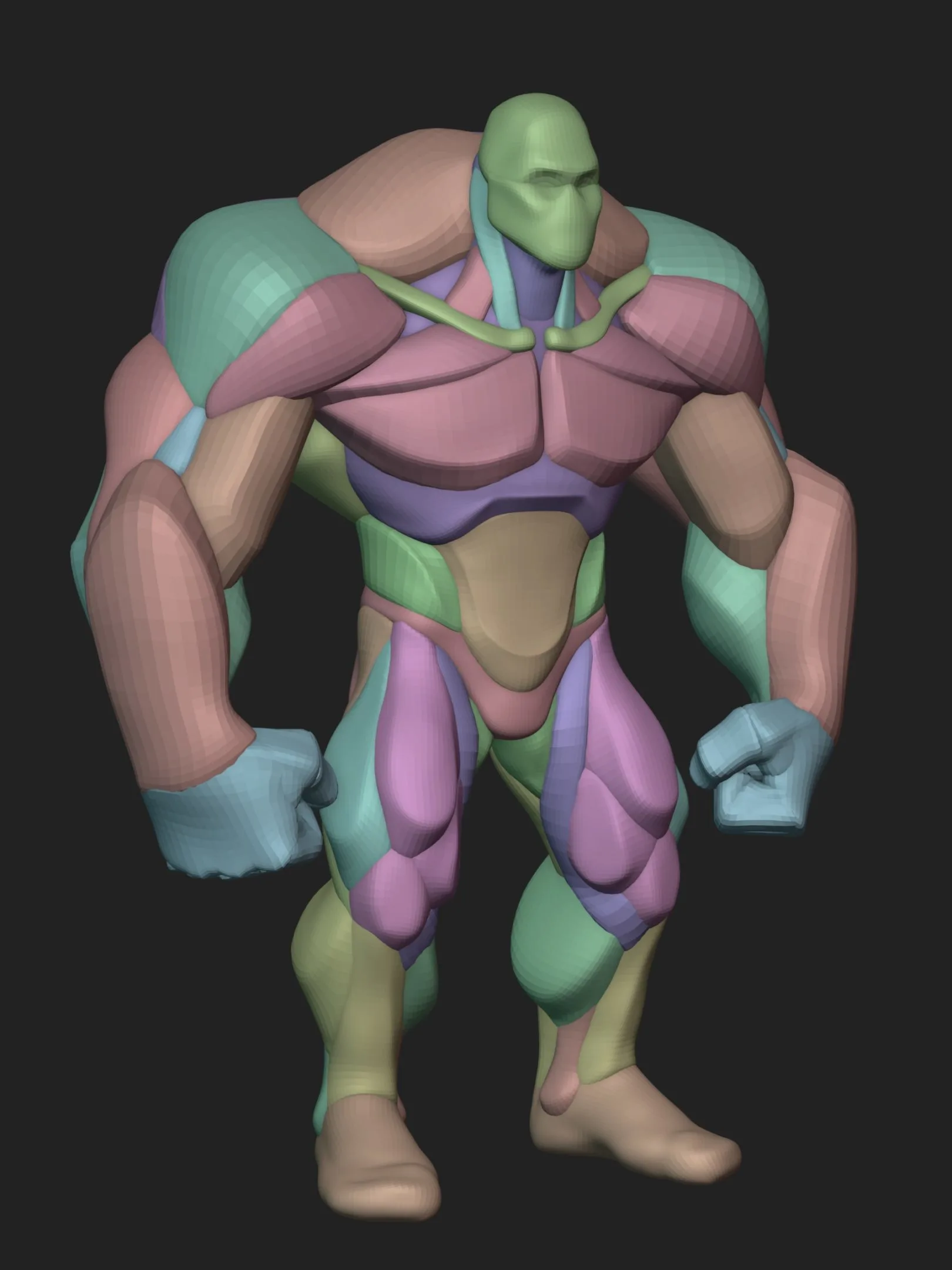 Stylized Super Anatomy Blockout