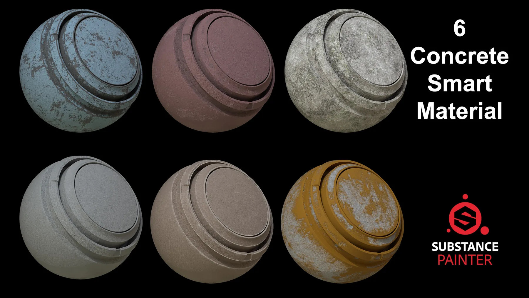 109 Pcs Real Smart Material Mega Pack // High Quality Substance Painter