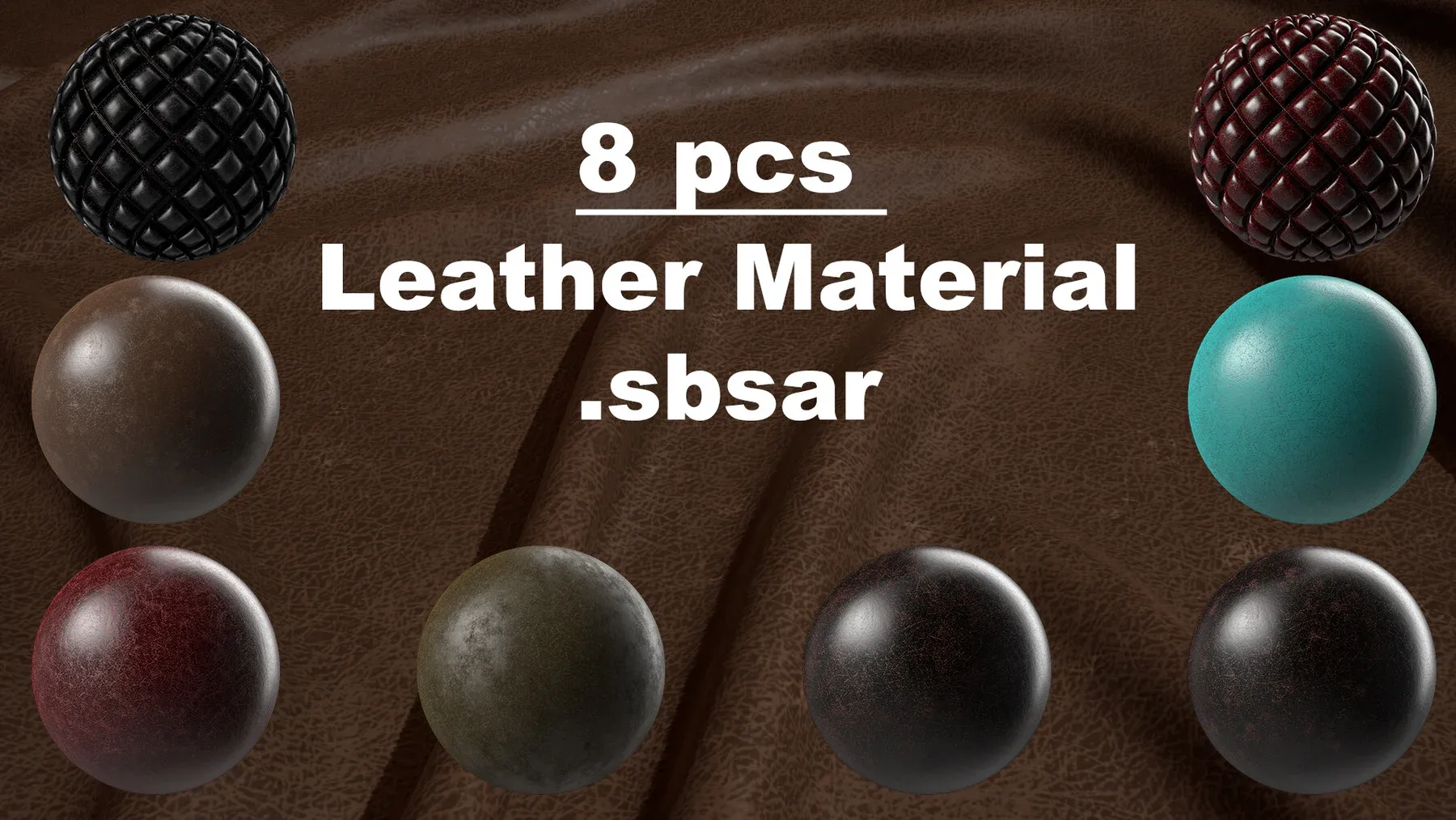 8 LEATHER MATERIAL PBR High Quality
