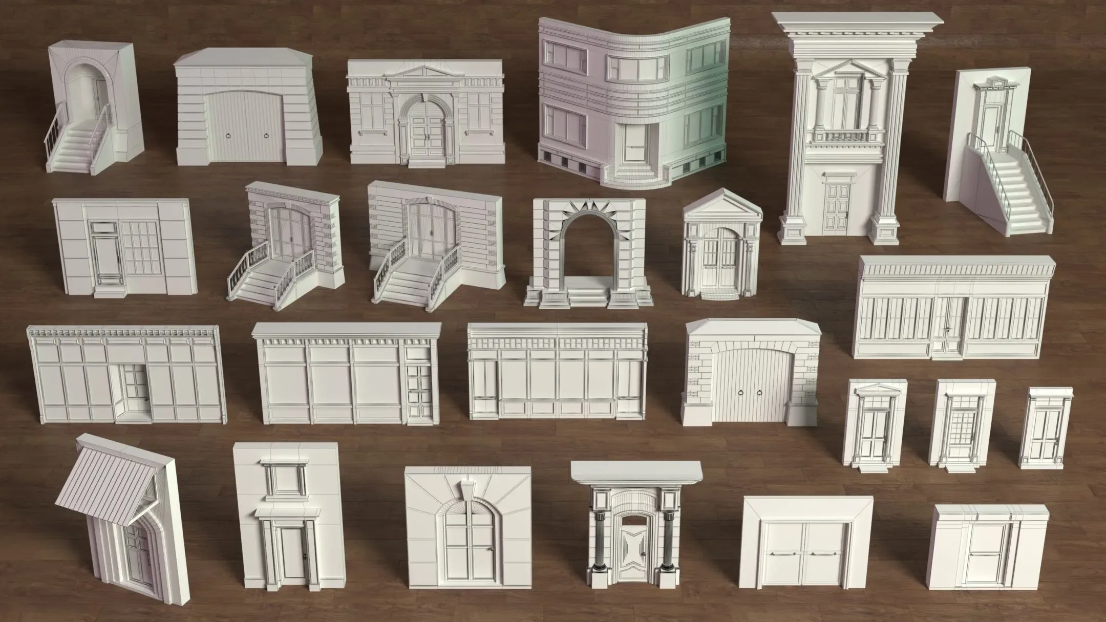 Building Facade Collection 2 - 25 pieces