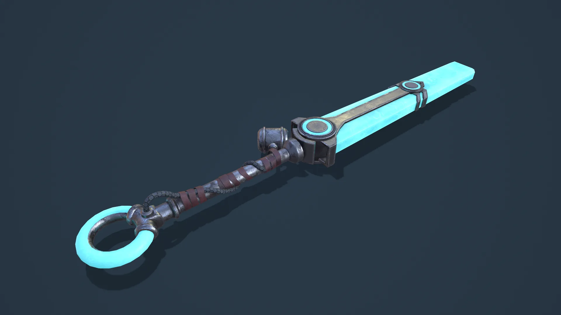 League of Legends Ekko Sword Low Poly Game Ready Low-poly 3D model