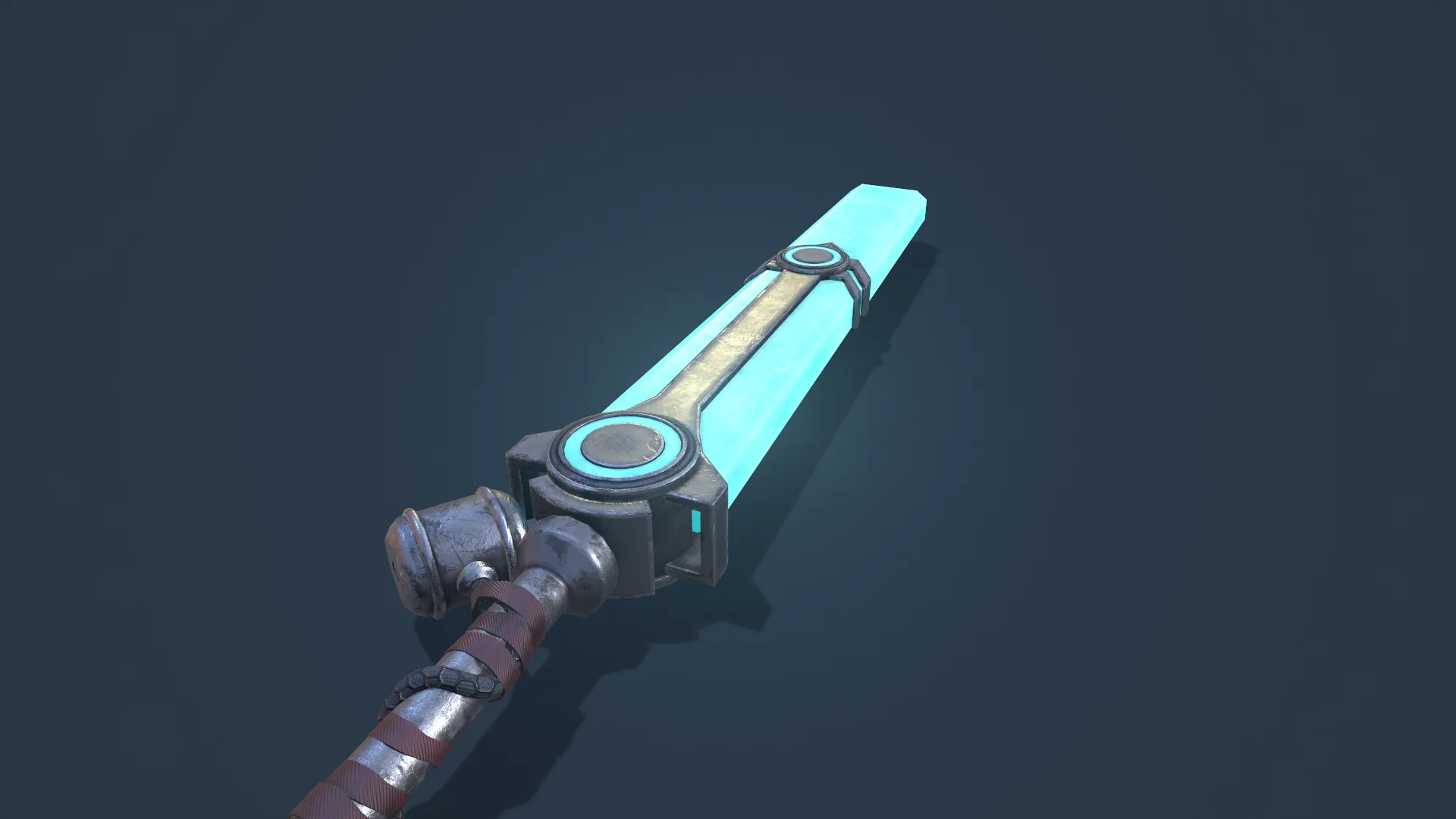 League of Legends Ekko Sword Low Poly Game Ready Low-poly 3D model