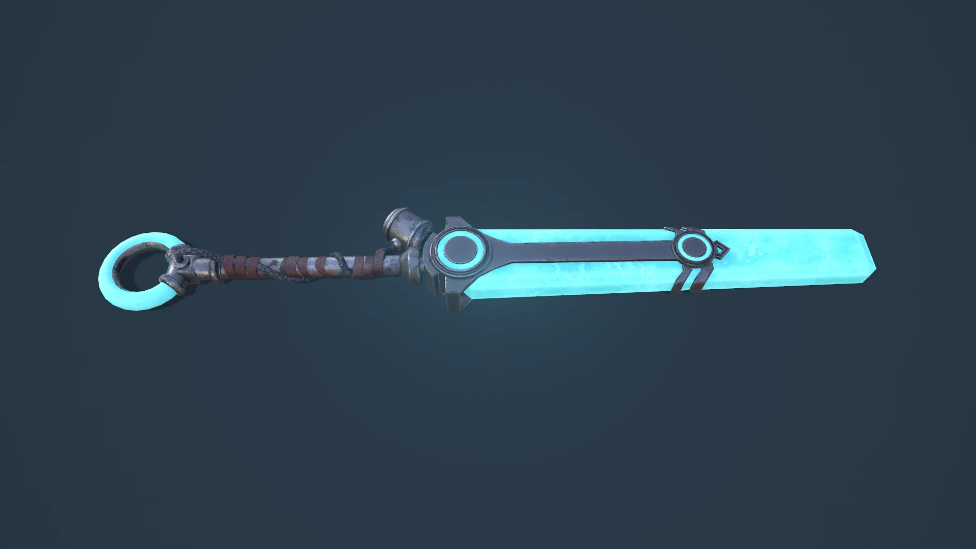 League of Legends Ekko Sword Low Poly Game Ready Low-poly 3D model