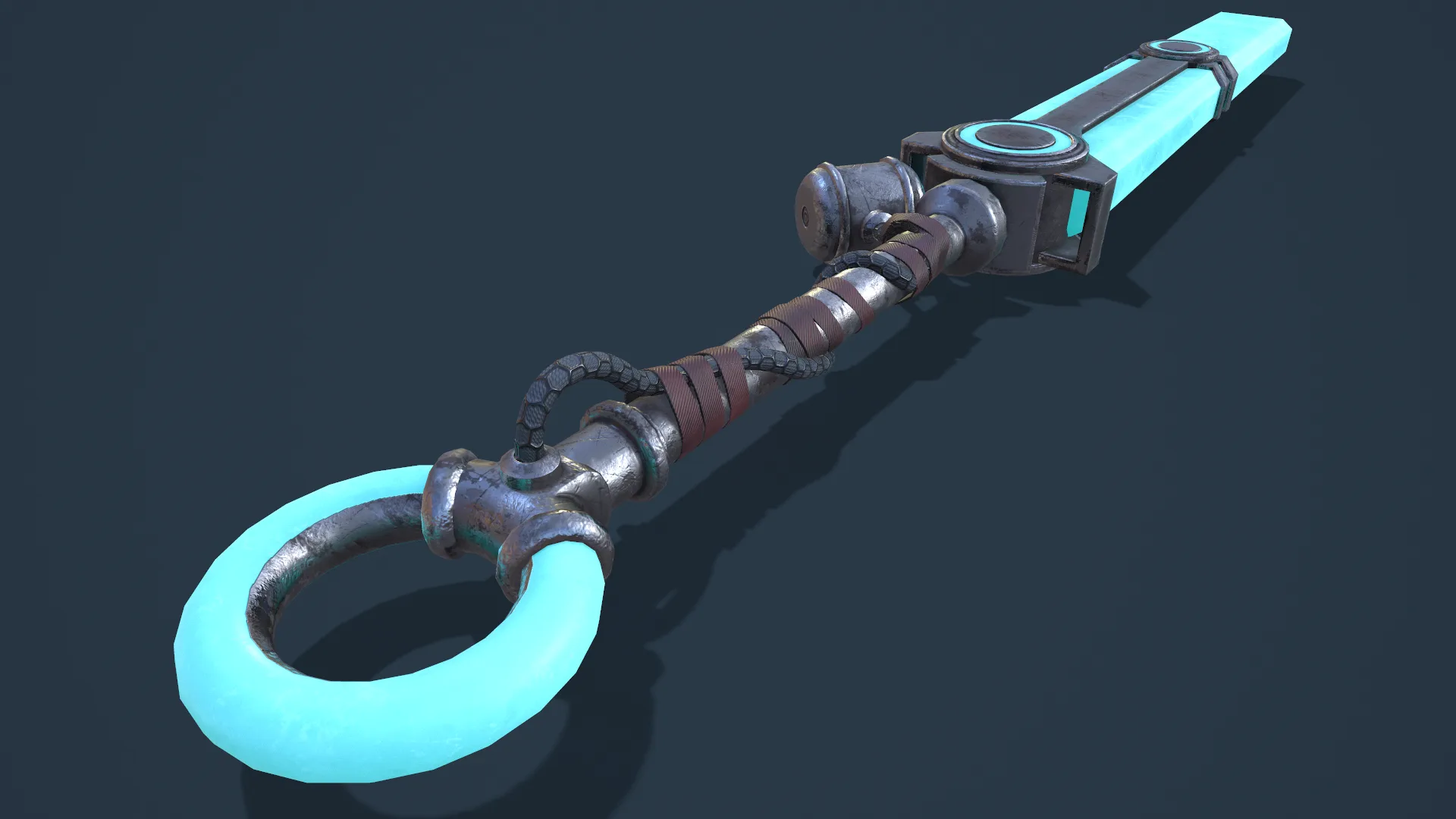 League of Legends Ekko Sword Low Poly Game Ready Low-poly 3D model