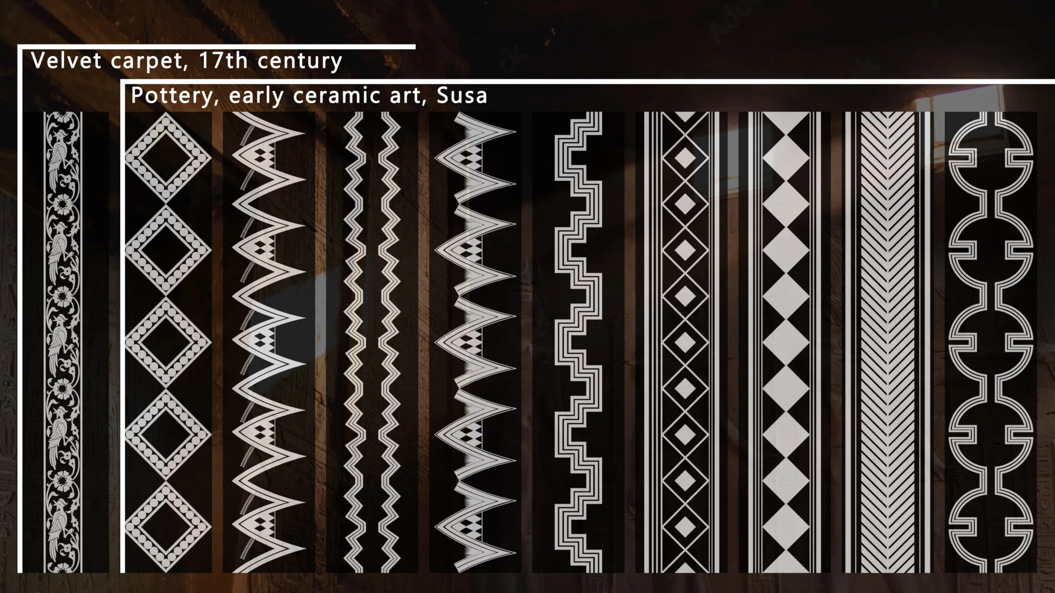 Historical Alphas for Zbrush/ Blender/substance Painter vol.01