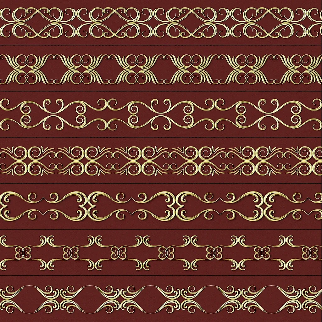 407 Floral Ornament Brushes, 4K Alphas and 3D Models, Vol.02