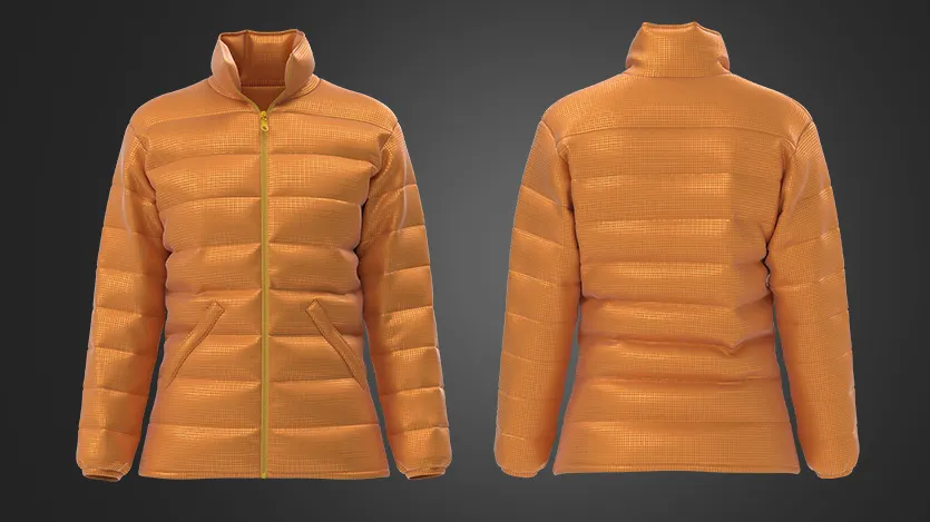 Women Puffer Jacket | clo3d | marvelous designer