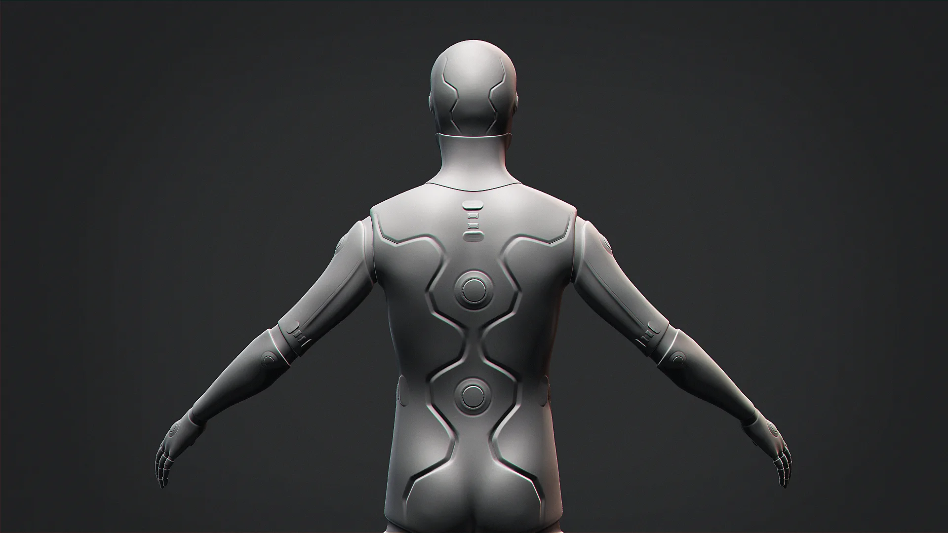 Male Robot Base Mesh