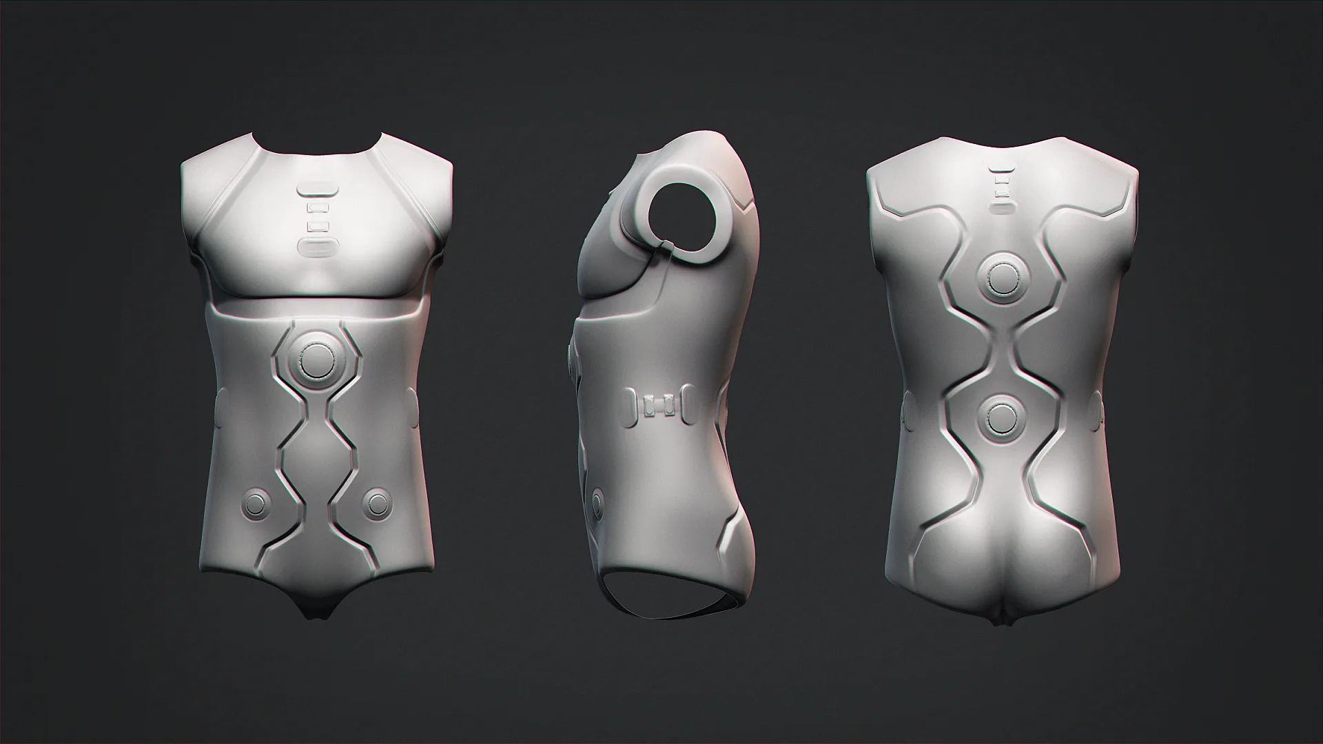 Male Robot Base Mesh