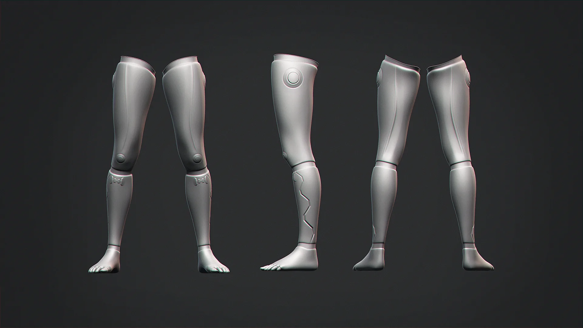 Male Robot Base Mesh