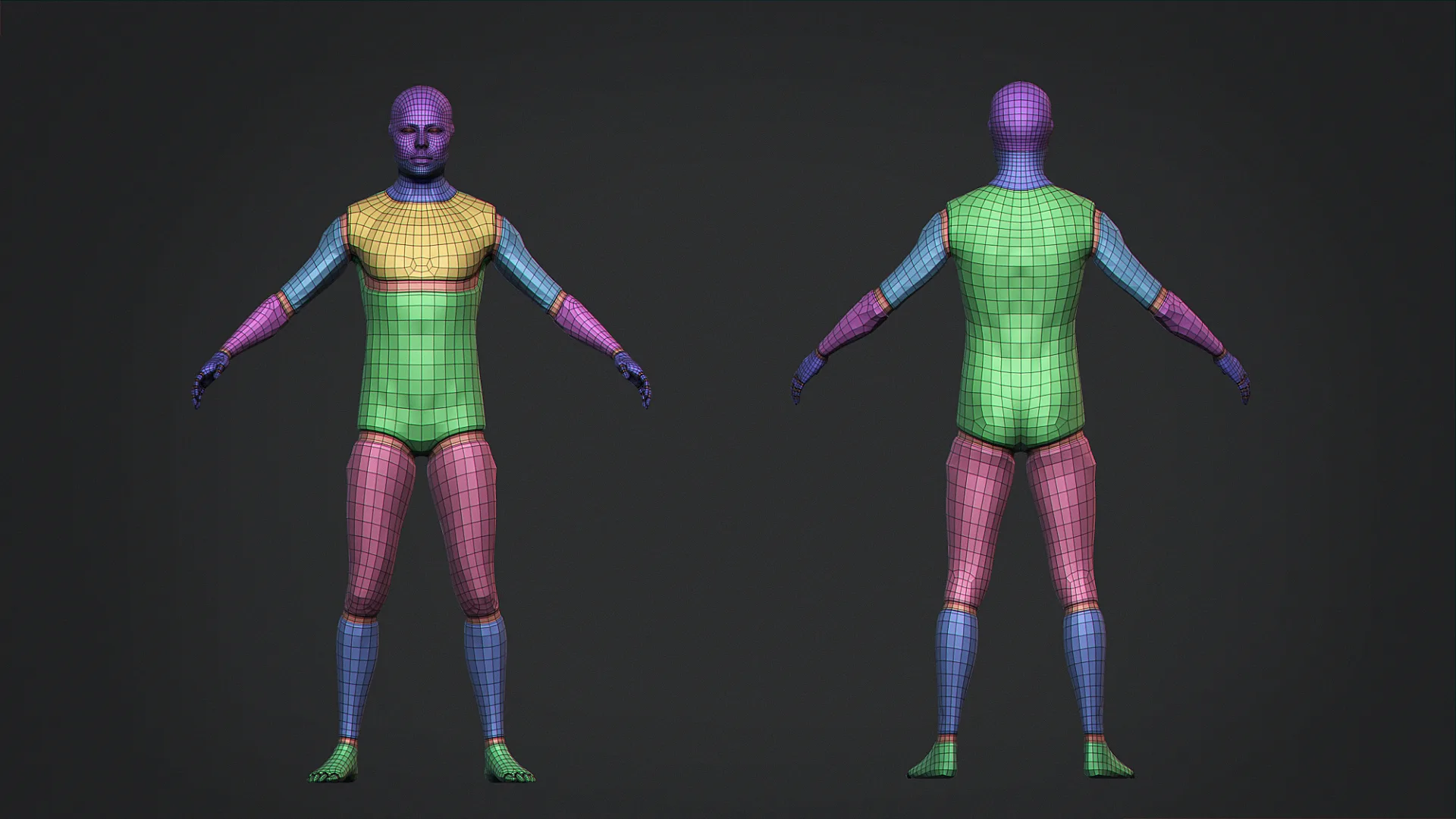 Male Robot Base Mesh