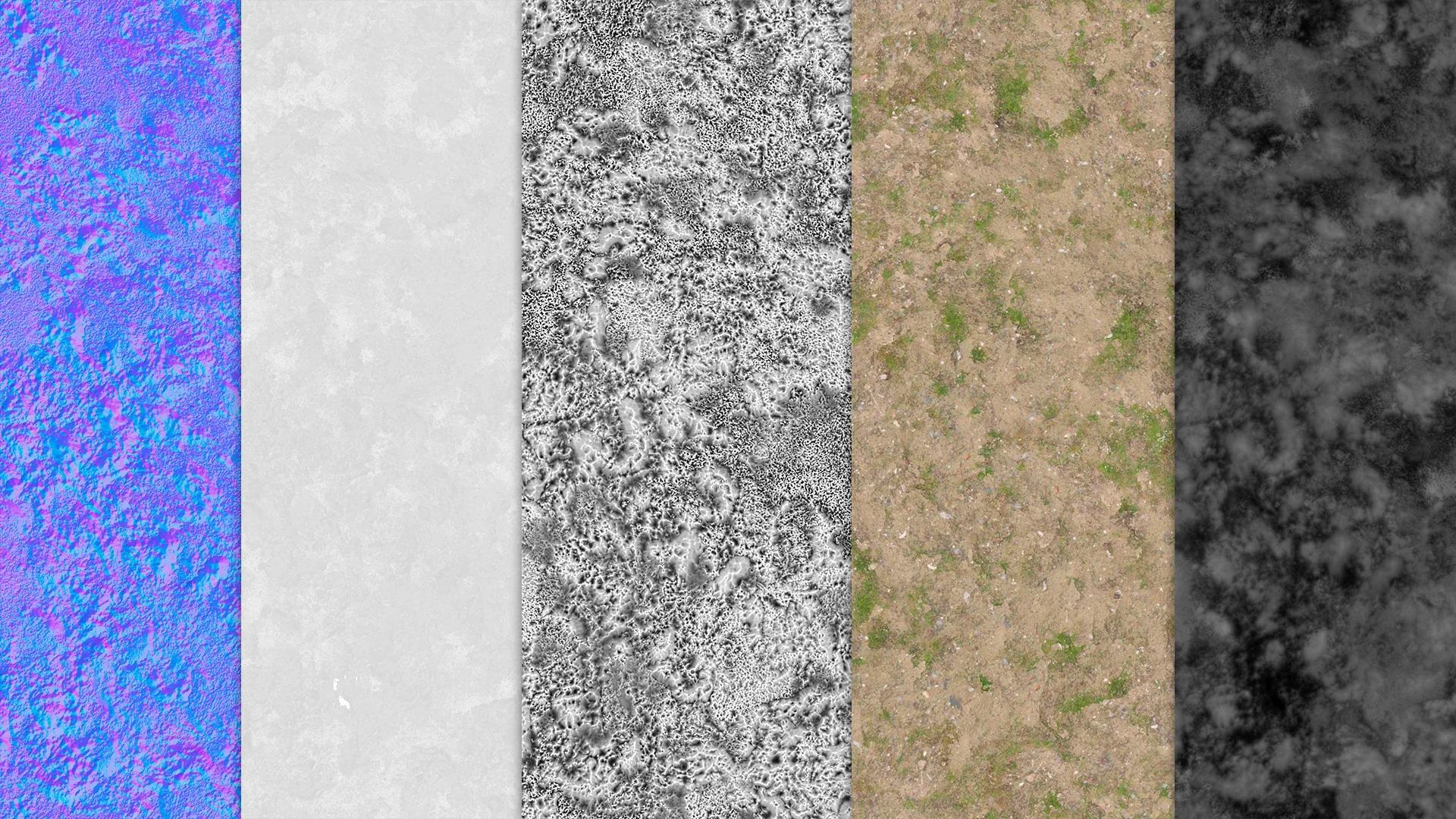 20 Ground Materials & Textures (SBSAR, PNG, 2K)