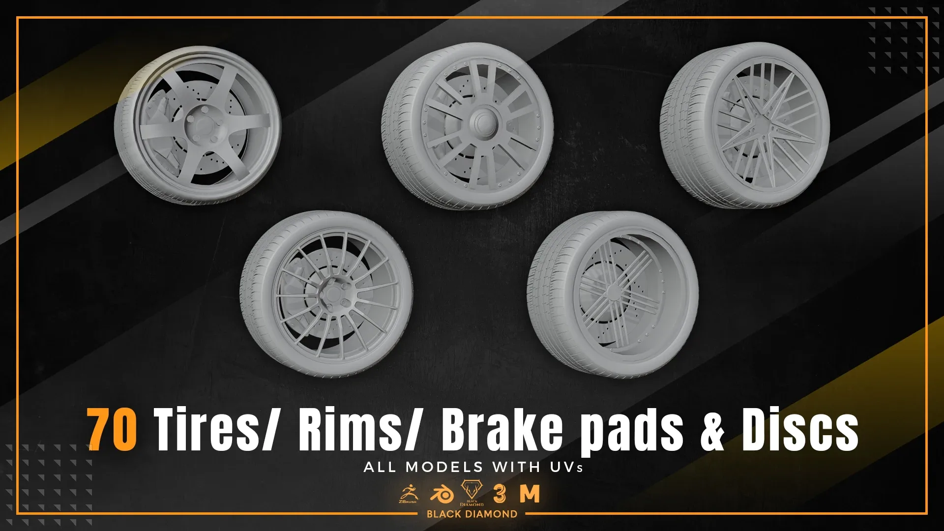 70 Tires & Rims & Brake pads & Discs Models