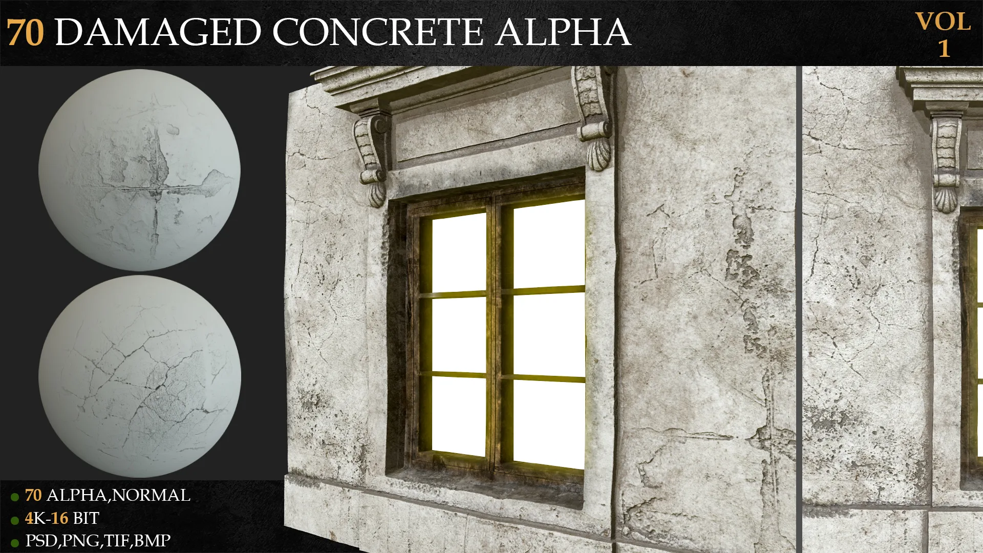 70 Damaged Concrete Alpha-VOL 1