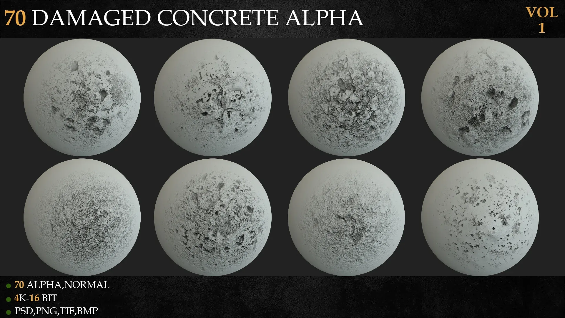 70 Damaged Concrete Alpha-VOL 1