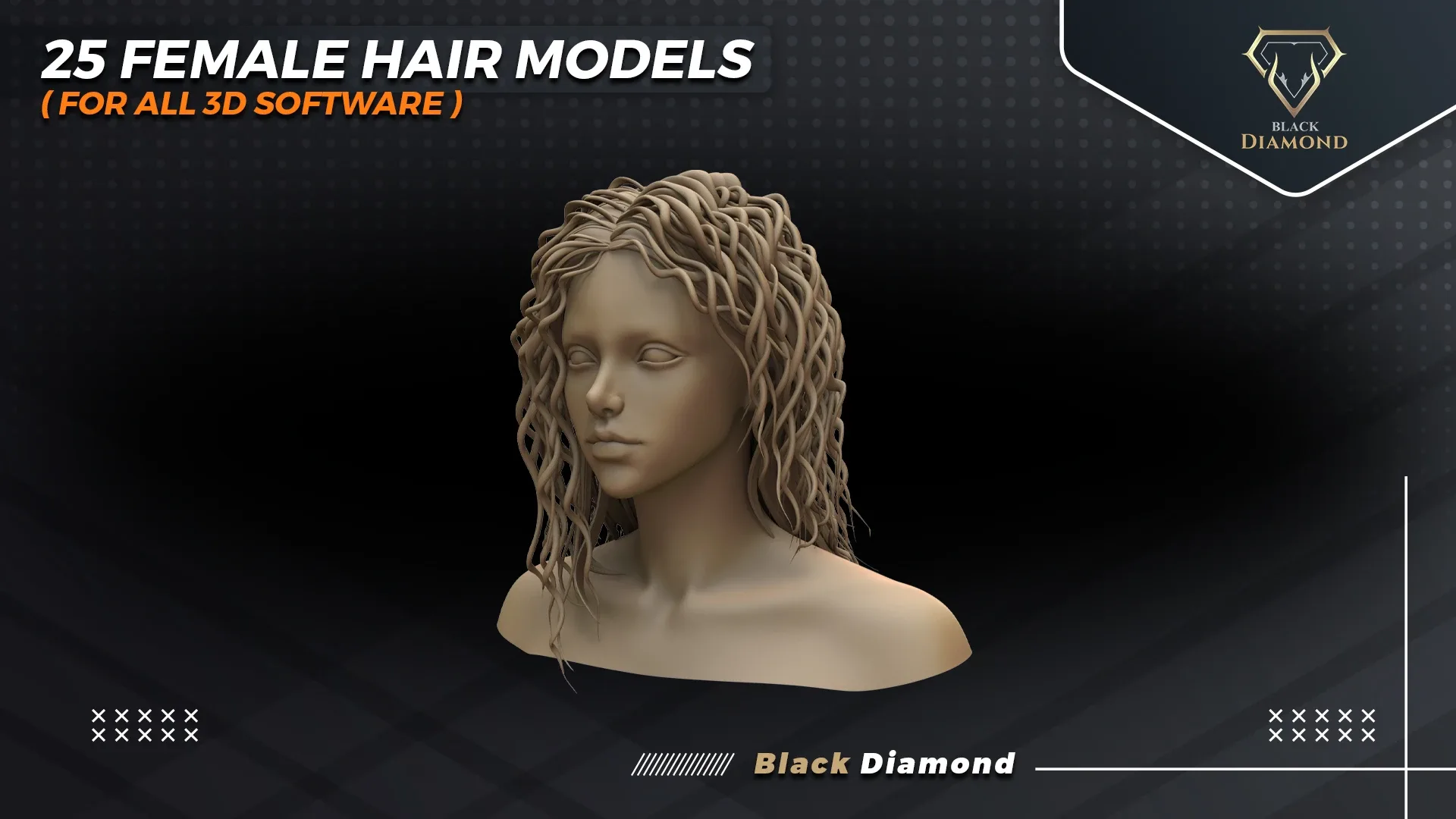 25 Hair Models ( All 3d Software )