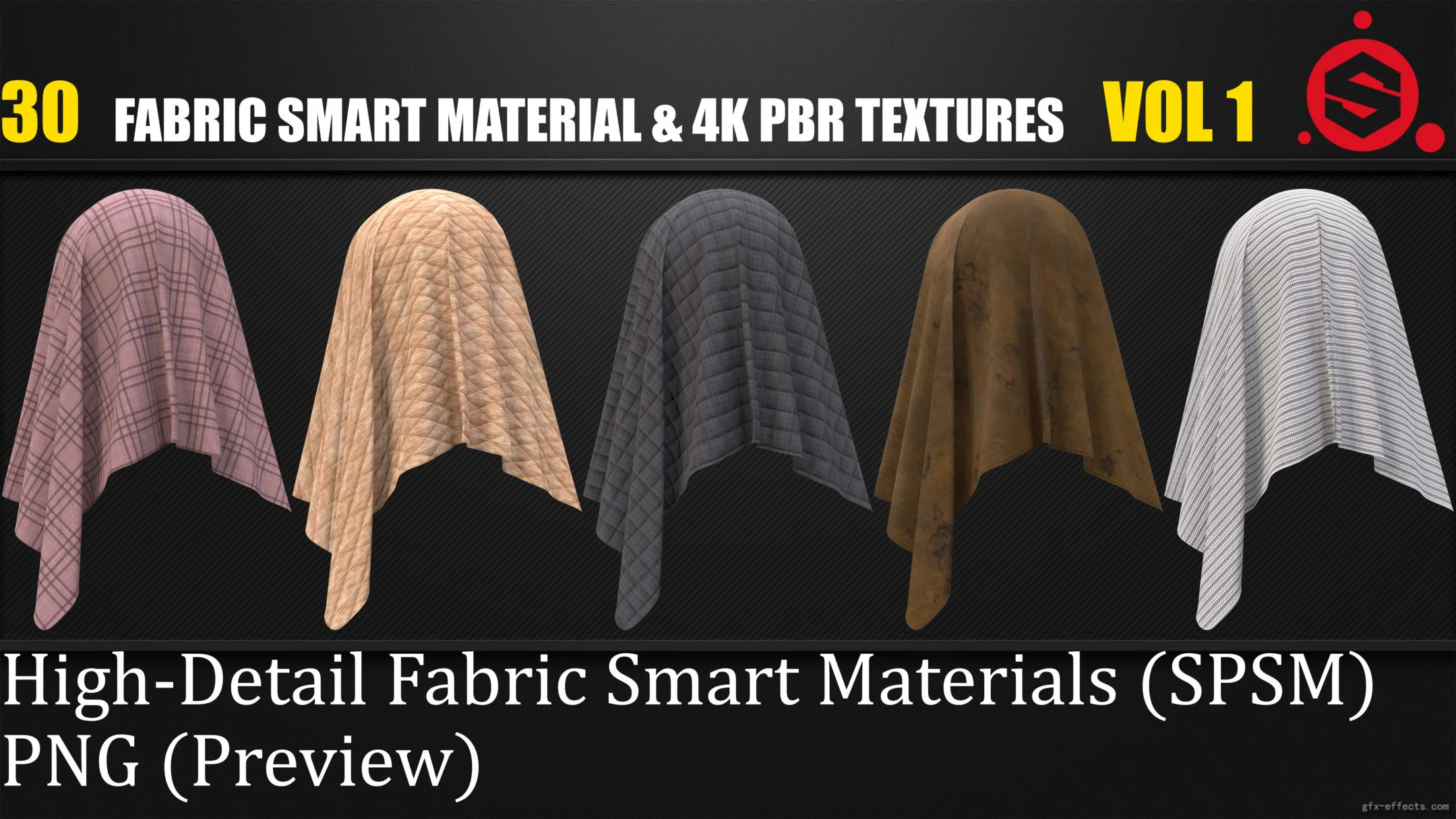 30 Metal Smart Materials + 4K PBR Textures