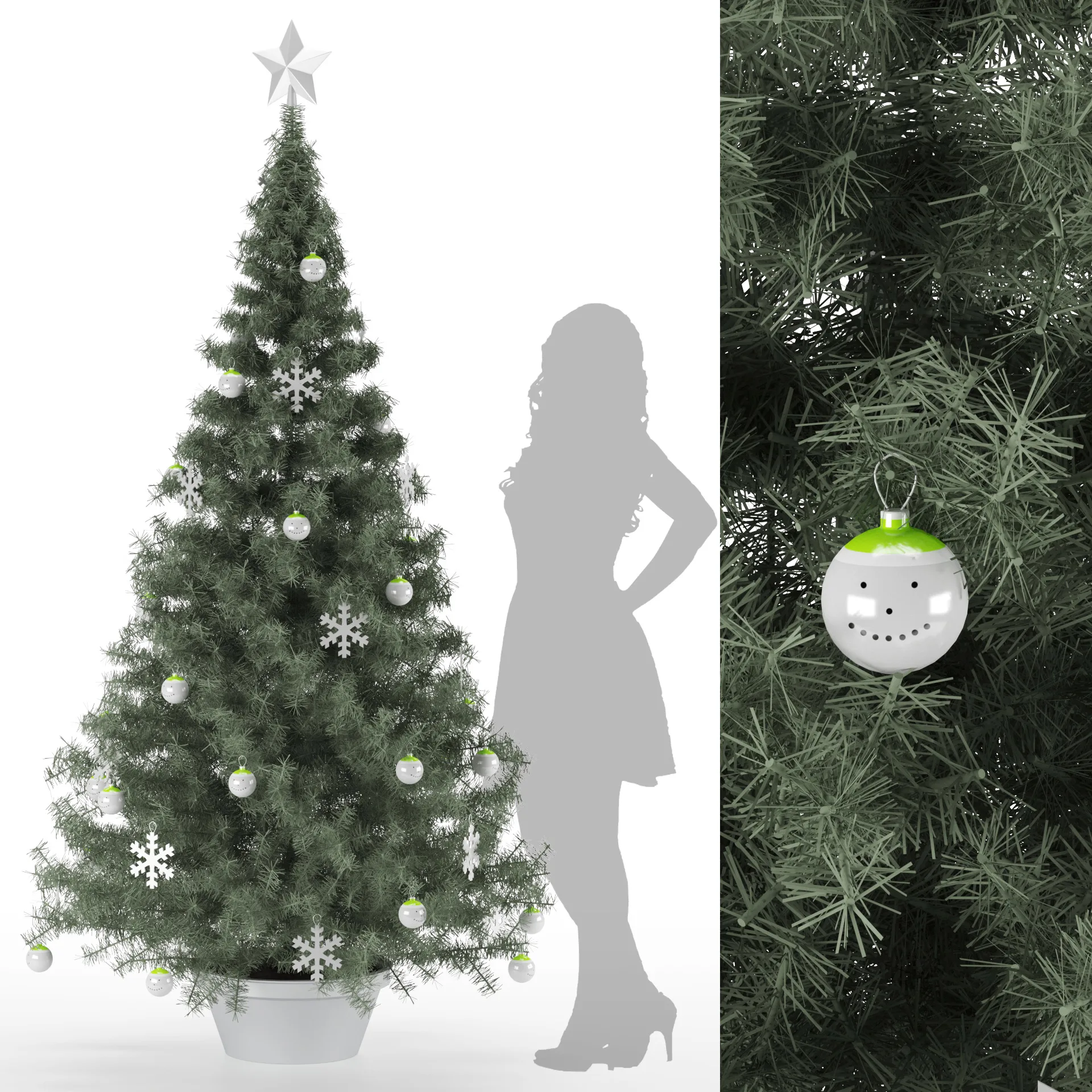 3D Model of Christmas decoration tree