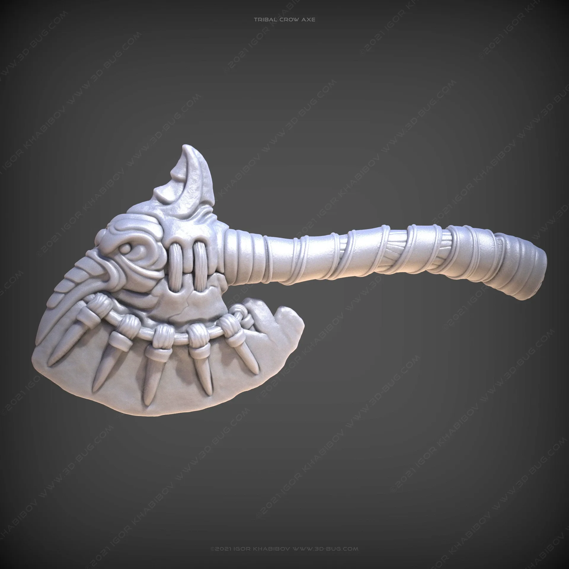 Tribal Crow Axe