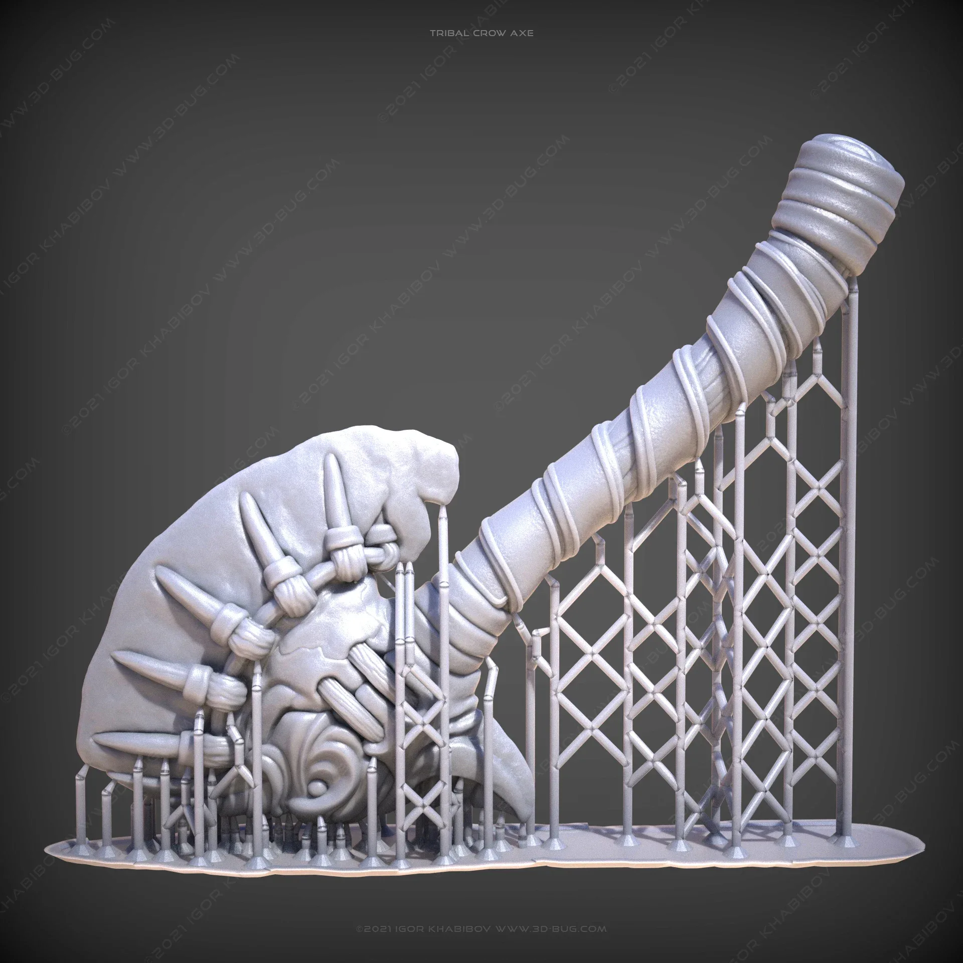 Tribal Crow Axe