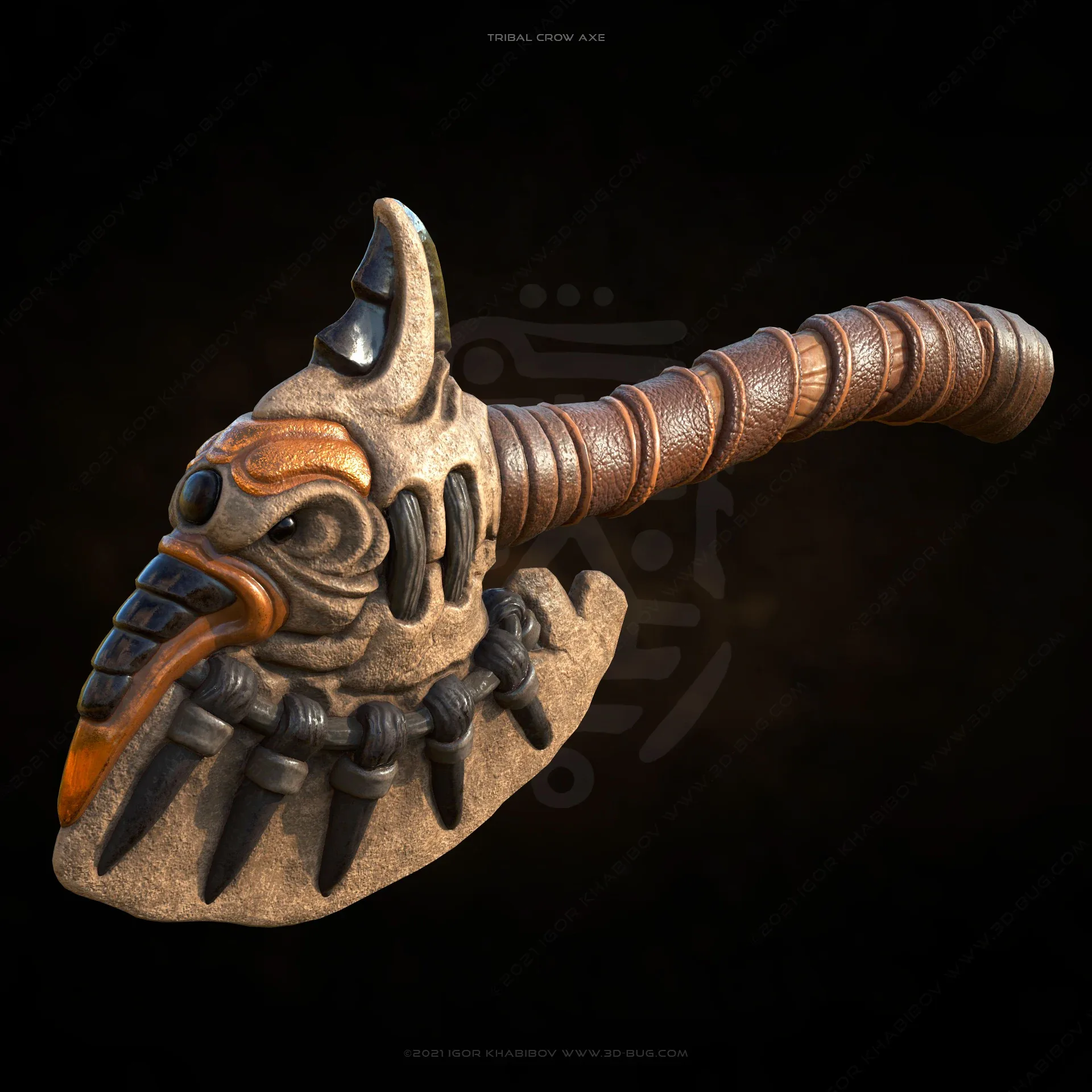 Tribal Crow Axe