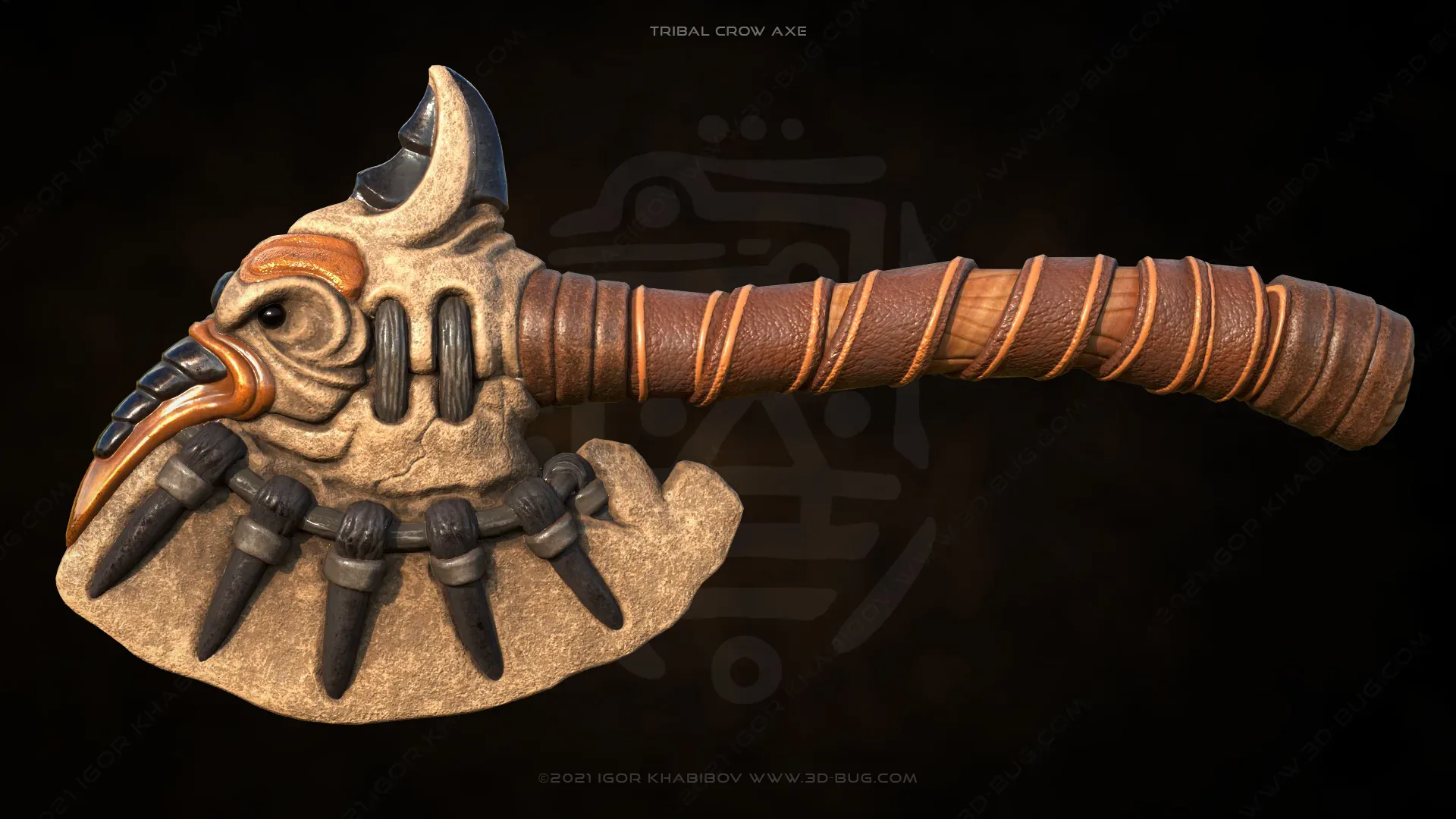 Tribal Crow Axe