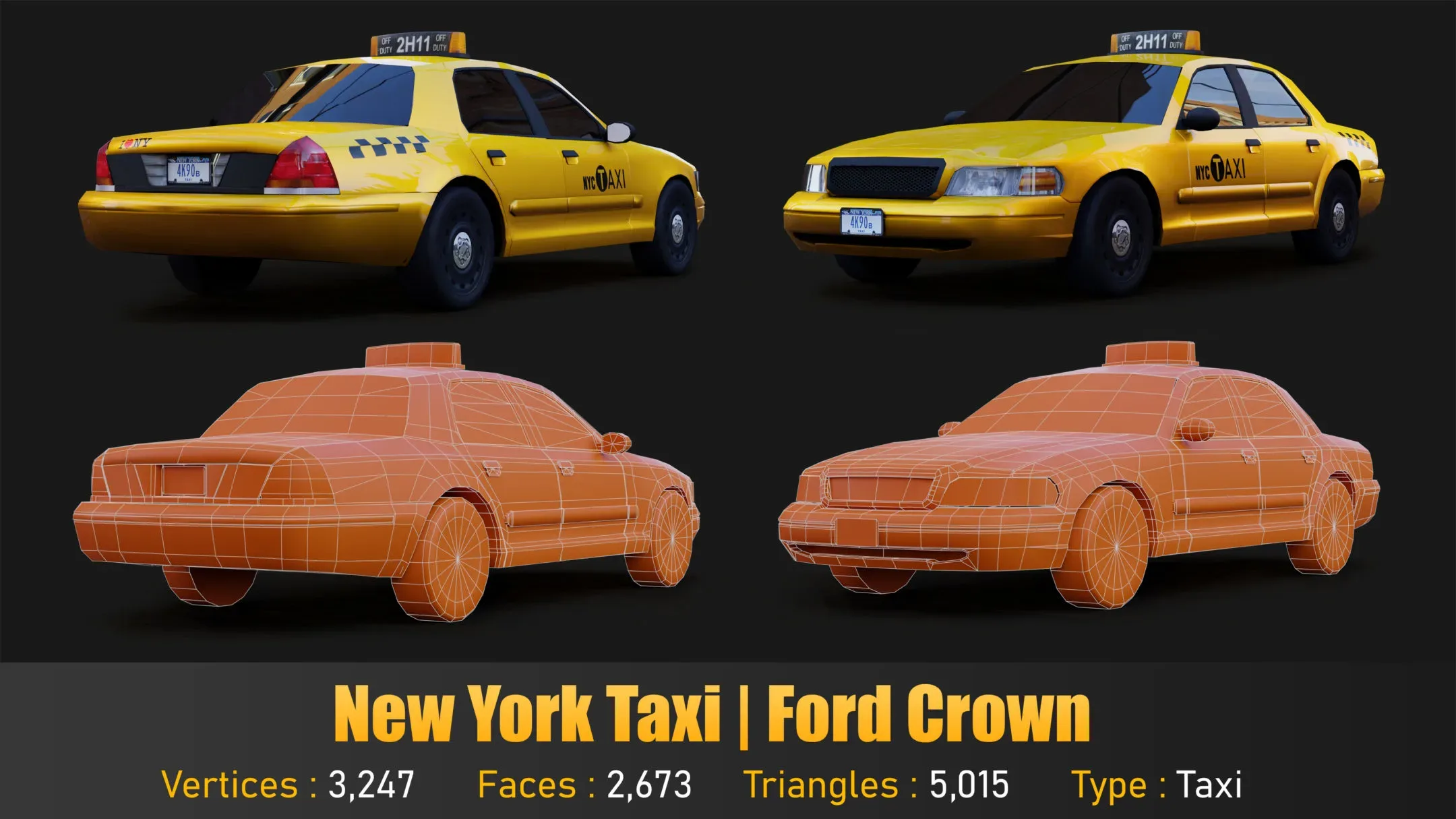 LowPoly City Cars Pack