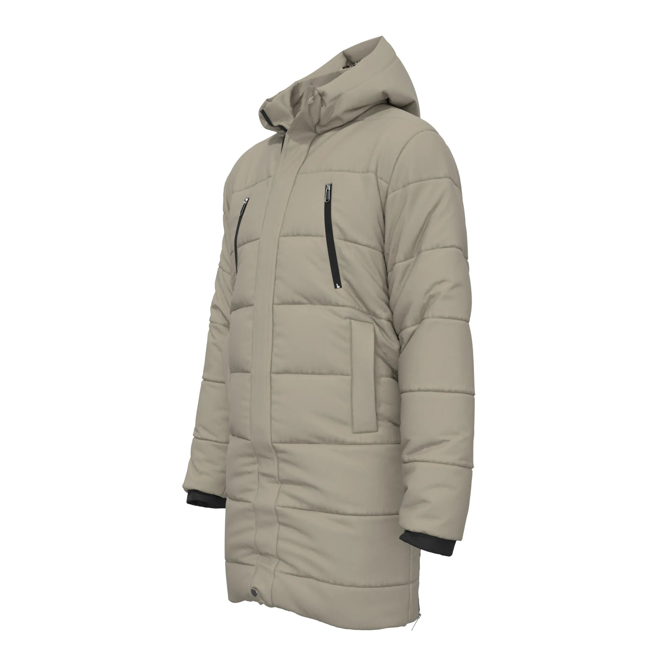 Classic Windproof Pocket Parka, marvelous designer,clo3d