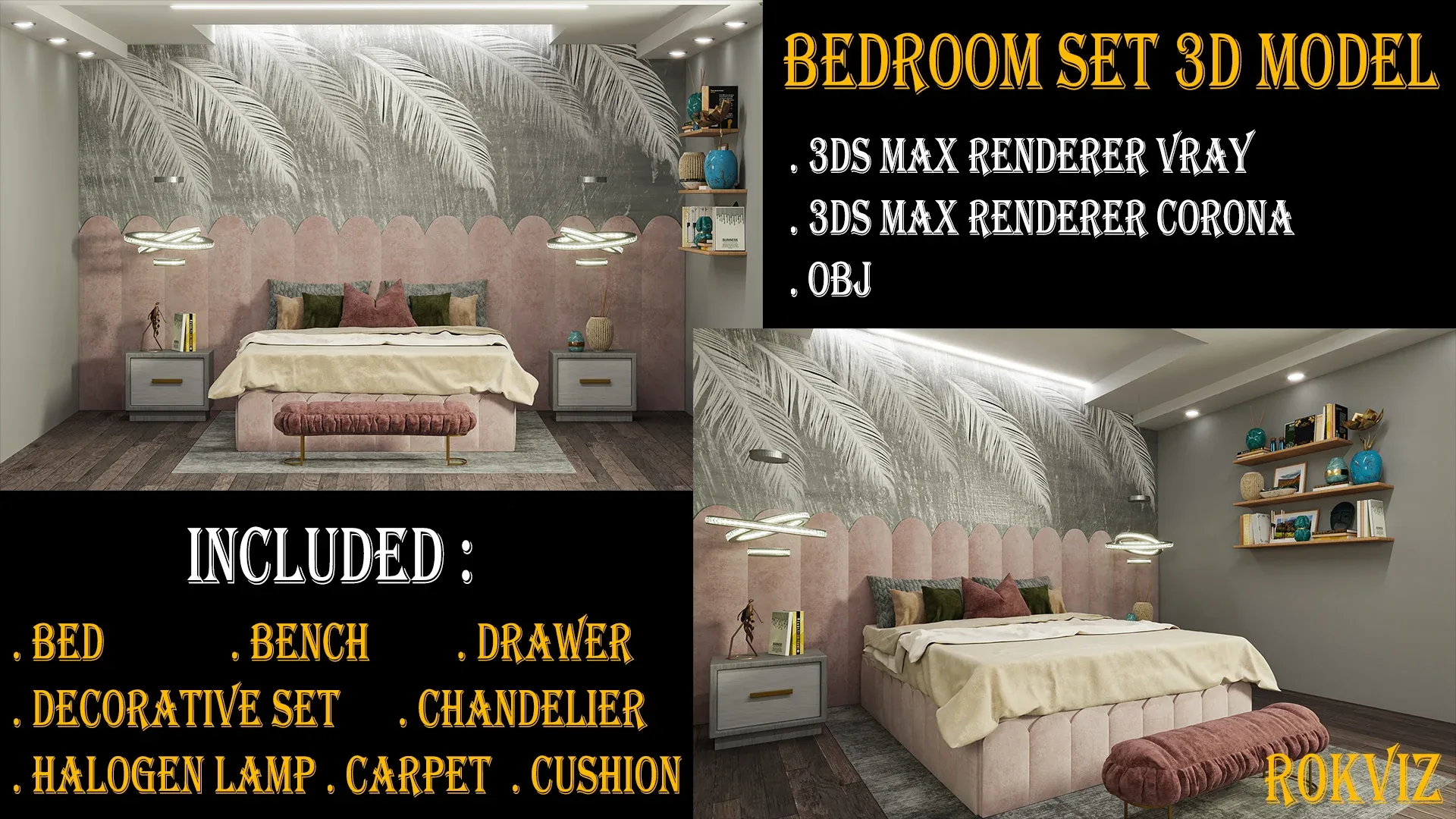 Bedroom Set 3d model
