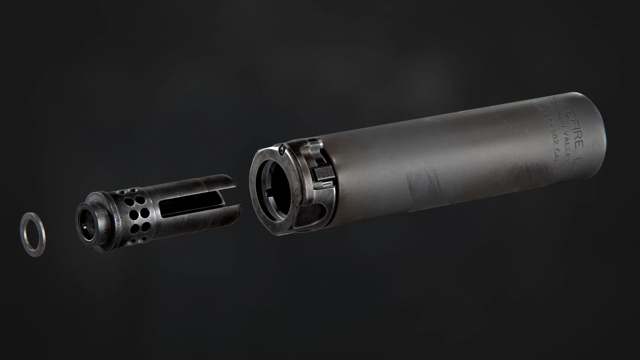 Surefire SOCOM556 RC2 // WARCOMP Flash Hider - Game Ready