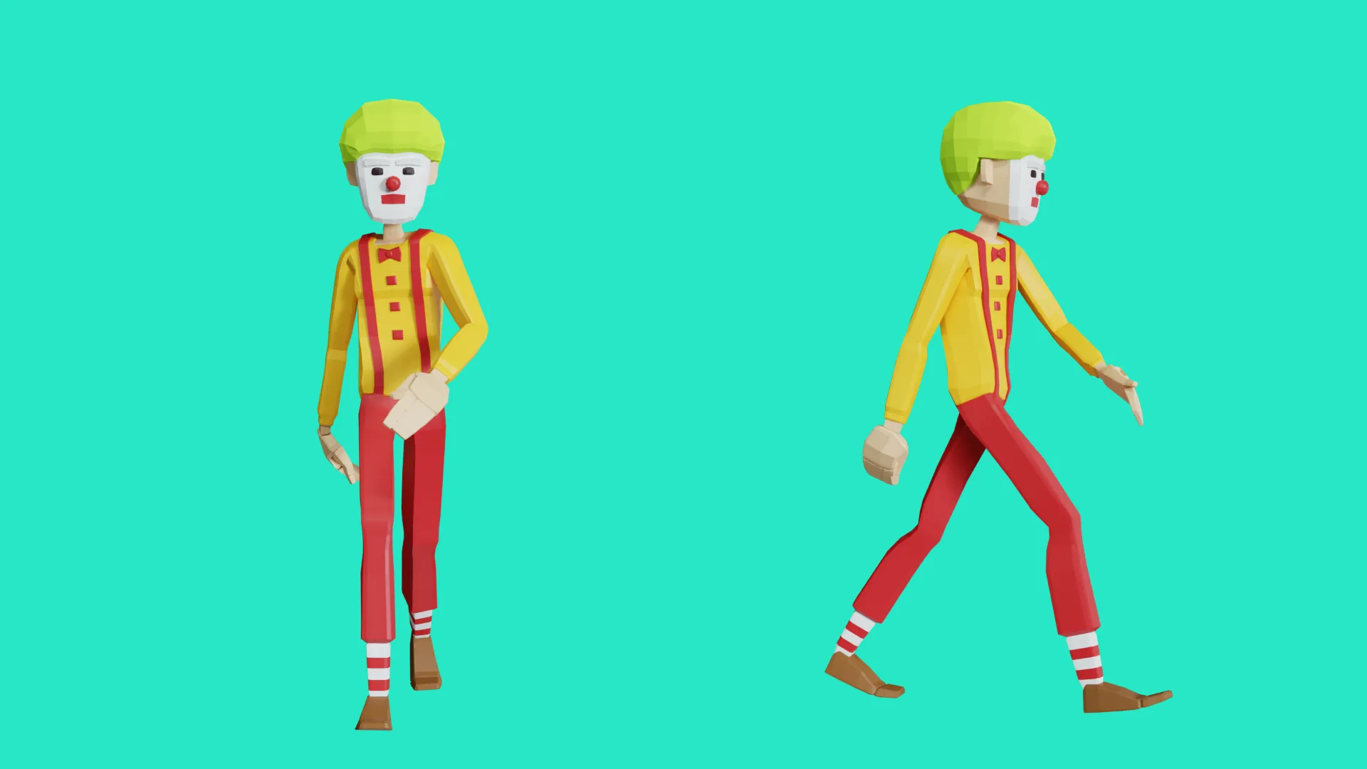 Lowpoly Character Characters Rigged Pack