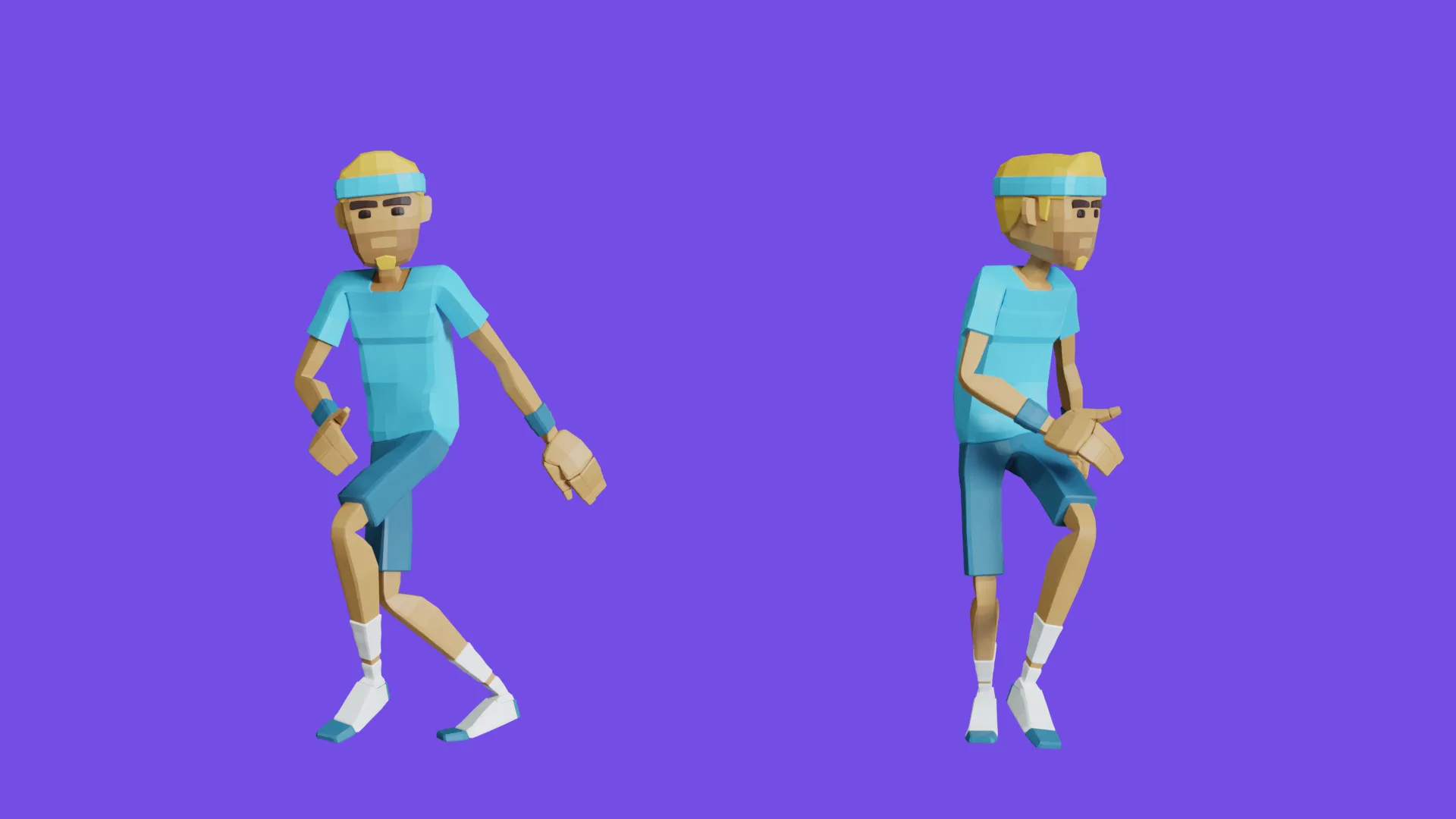 Lowpoly Character Characters Rigged Pack