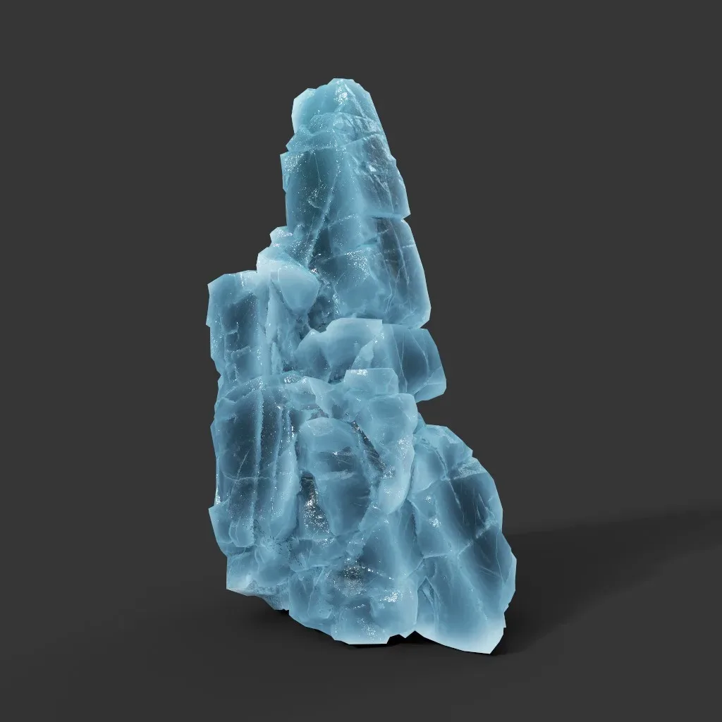 Low poly Ice Block Modular 210811