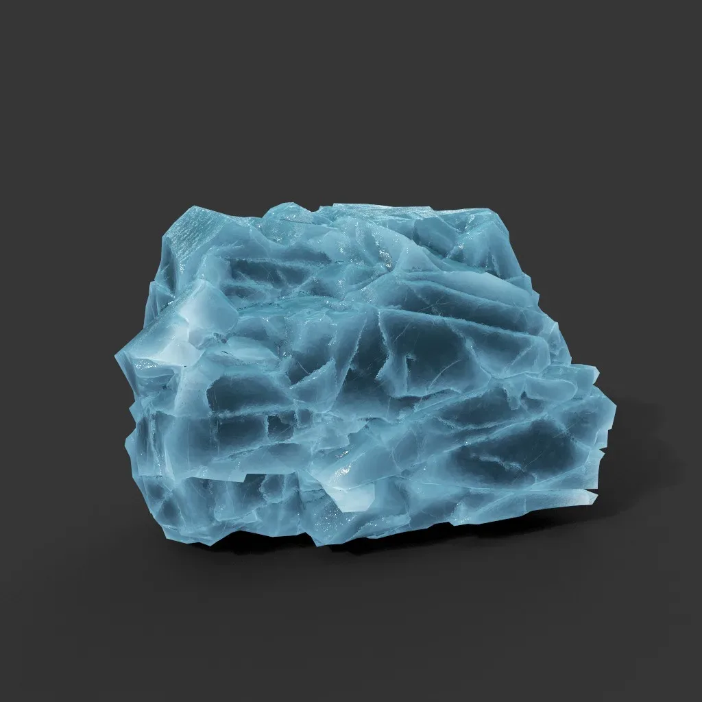 Low poly Ice Block Modular 210811