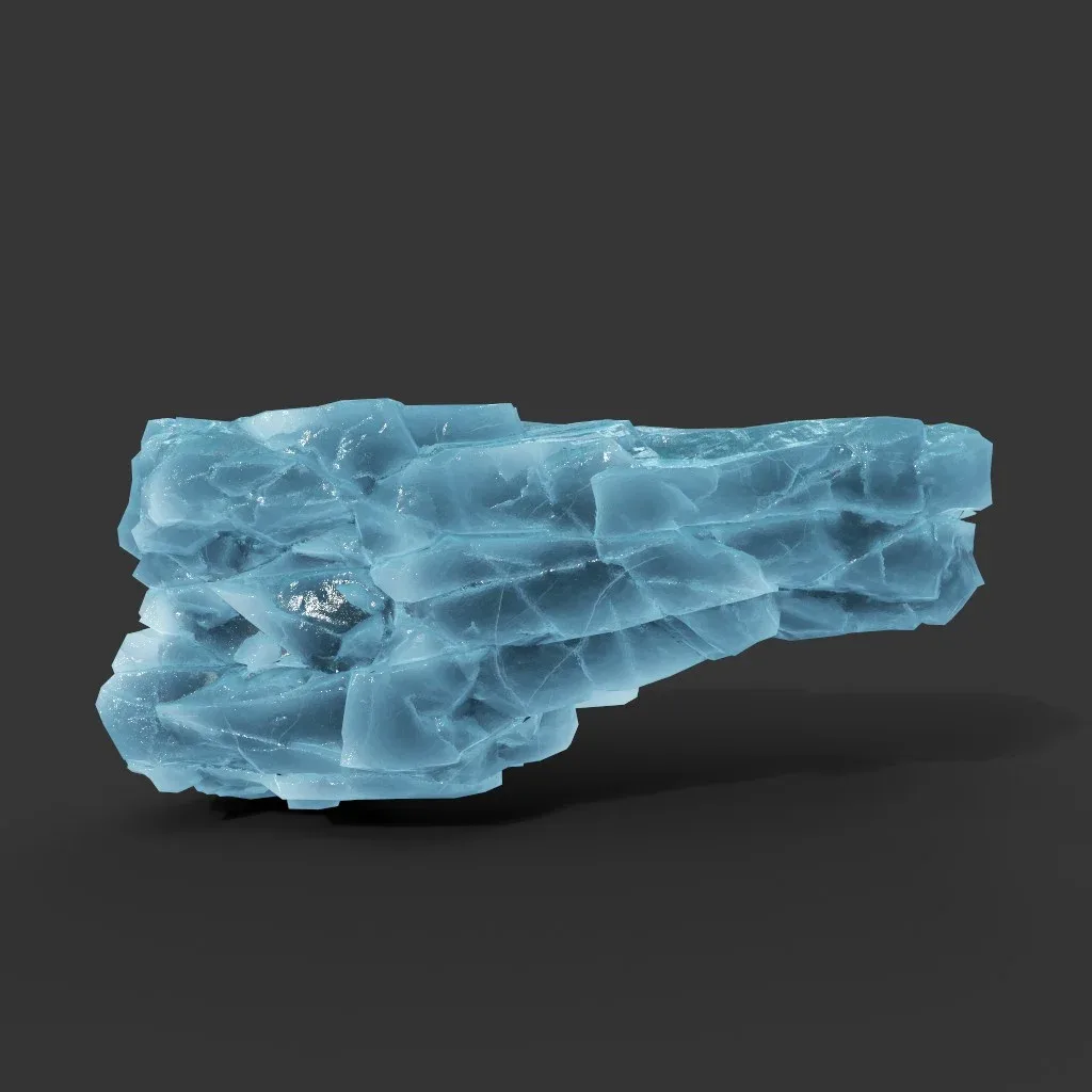 Low poly Ice Block Modular 210811