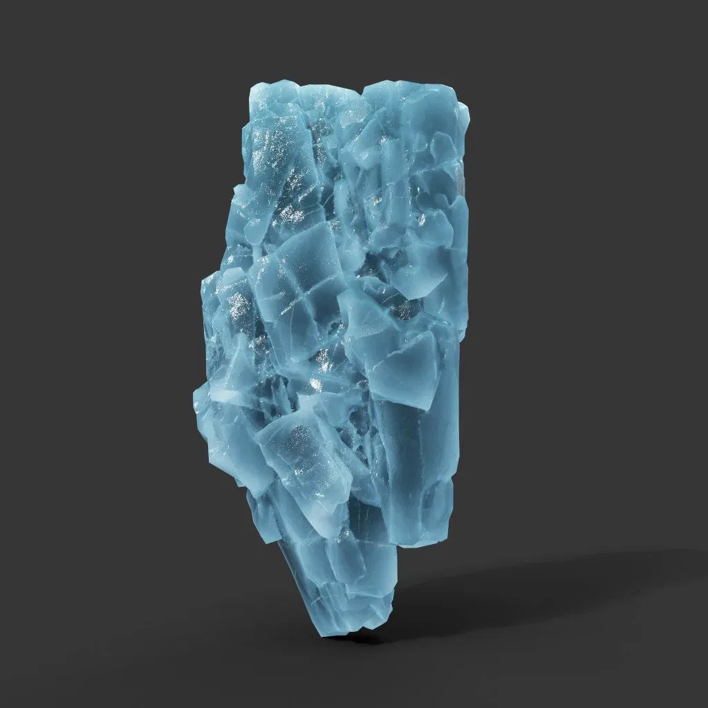 Low poly Ice Block Modular 210811