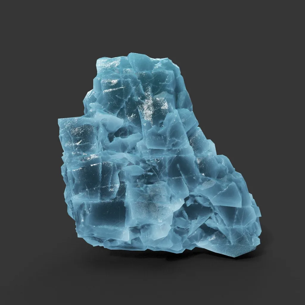 Low poly Ice Block Modular 210811